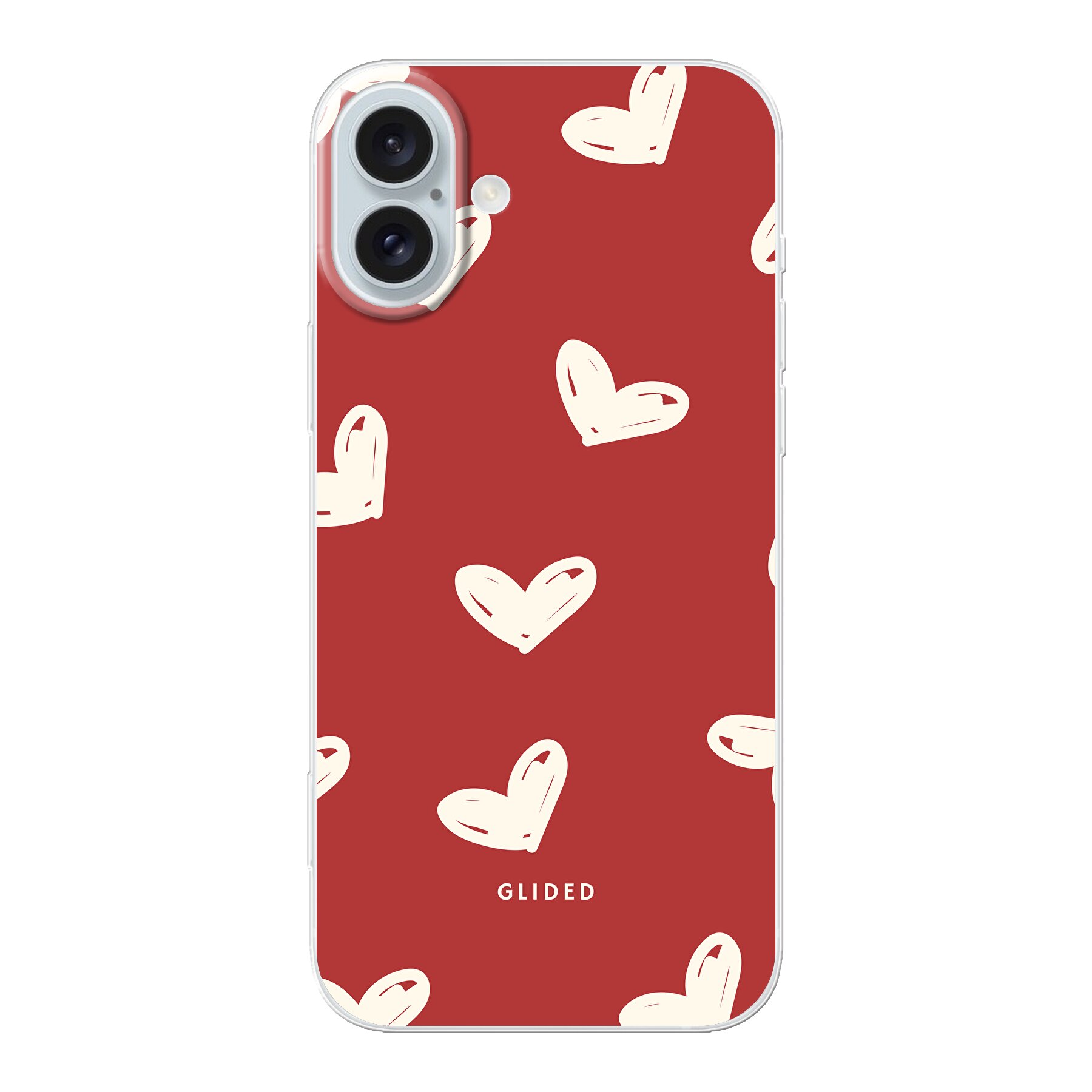 Red Love - iPhone 16 Plus Handyhülle