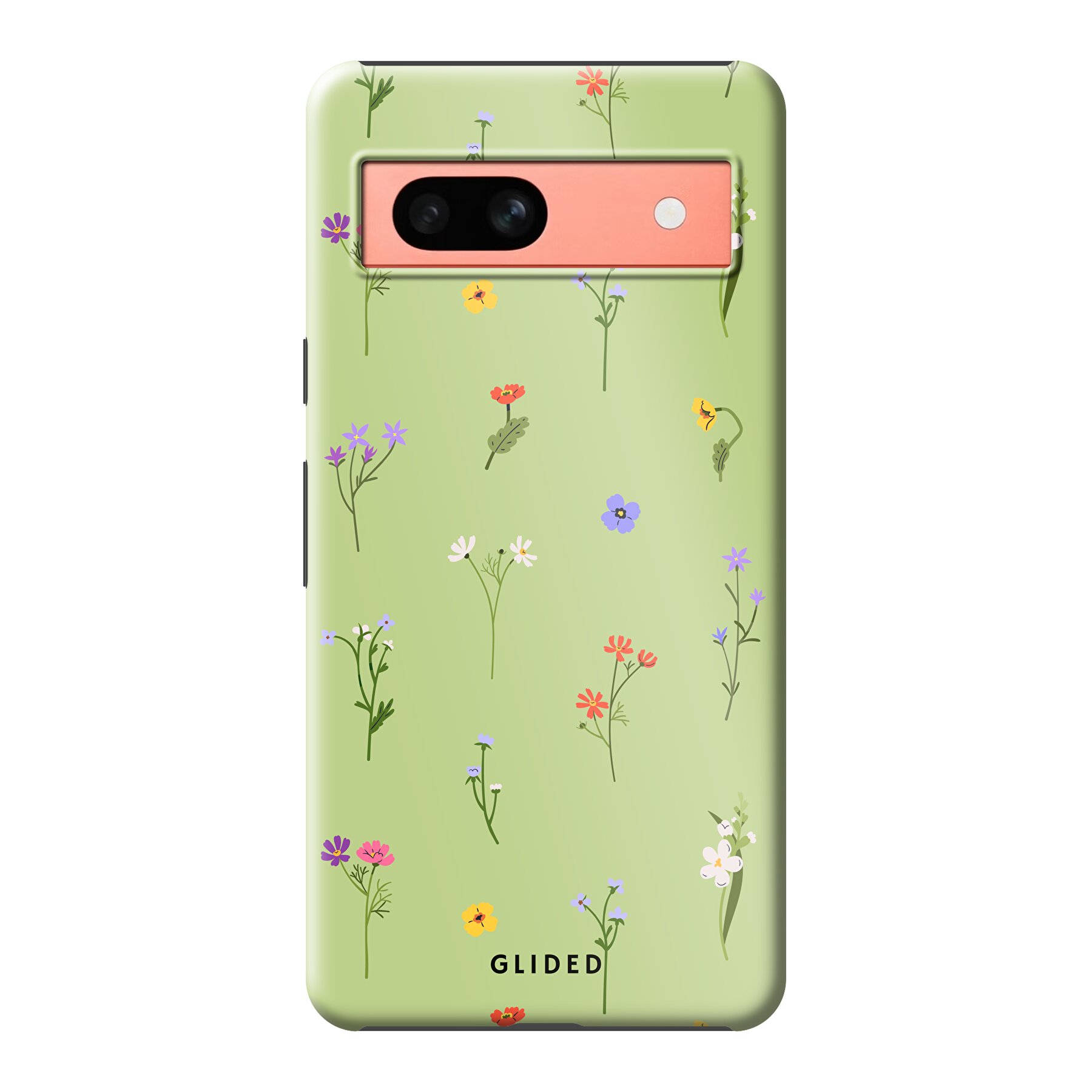 Green Floral - Google Pixel 7a Handyhülle