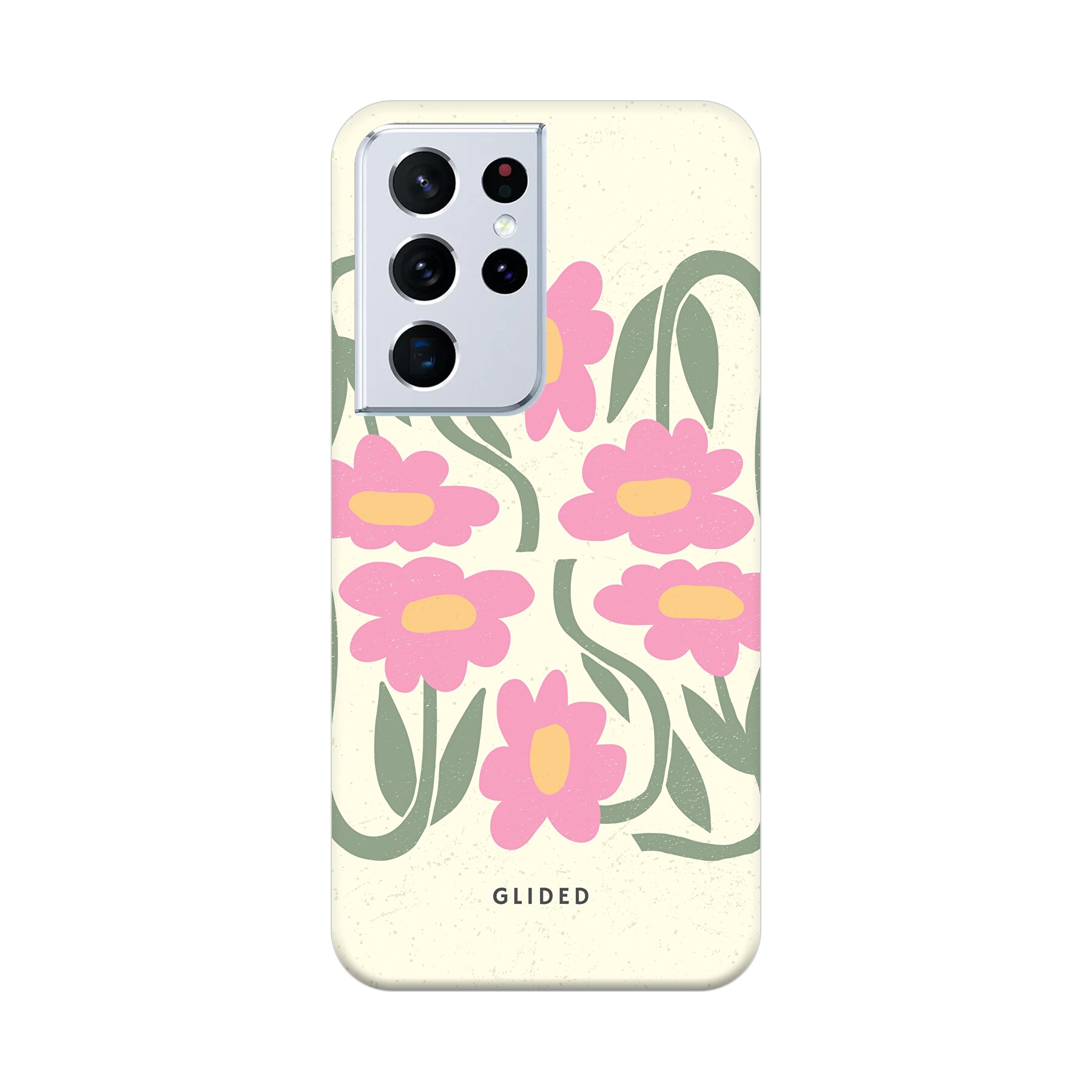 Izdelek slika Flowy Pink - Samsung Galaxy S21 Ultra 5G Ohišje za telefon