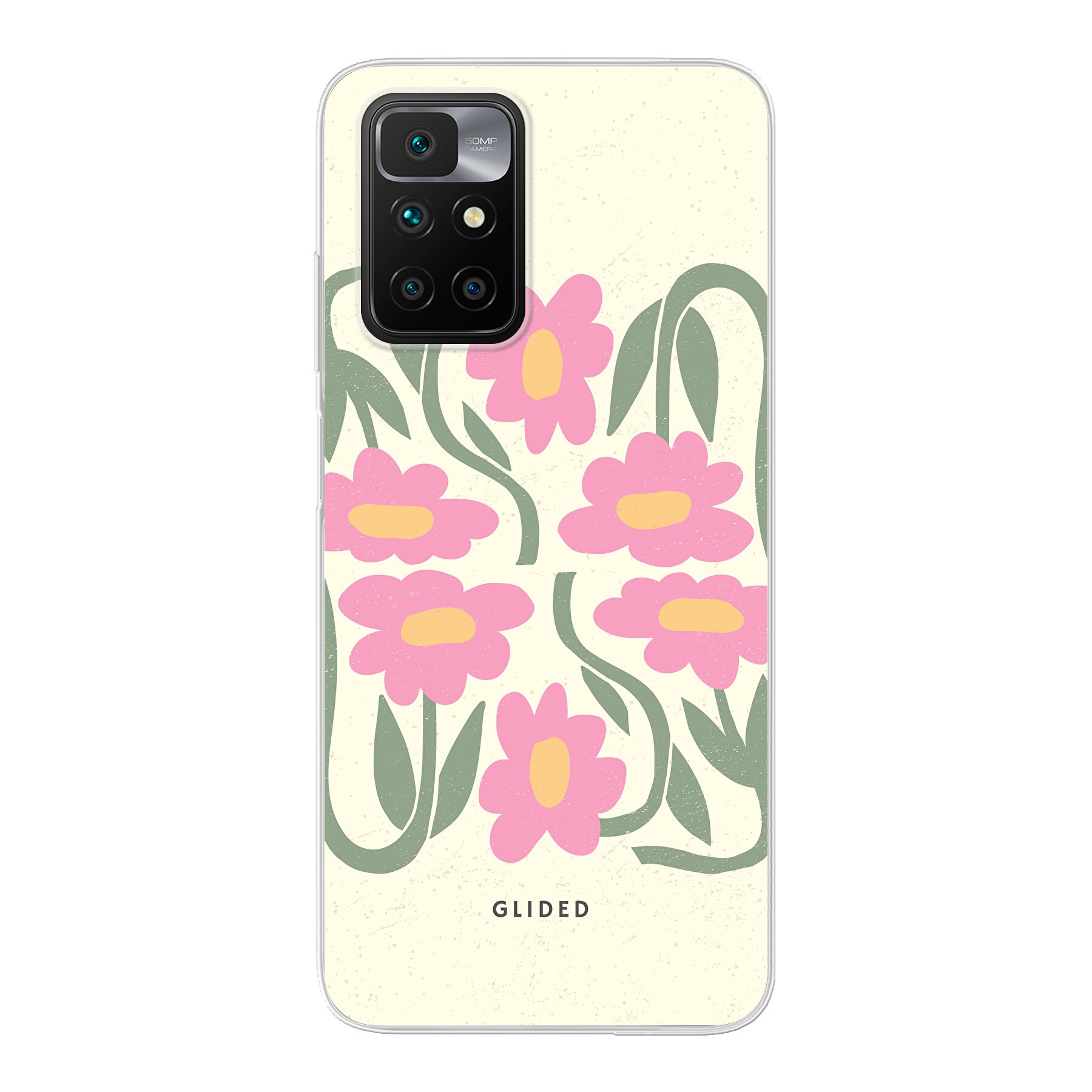 Izdelek slika Flowy Pink - Xiaomi Redmi 10 Ohišje za telefon
