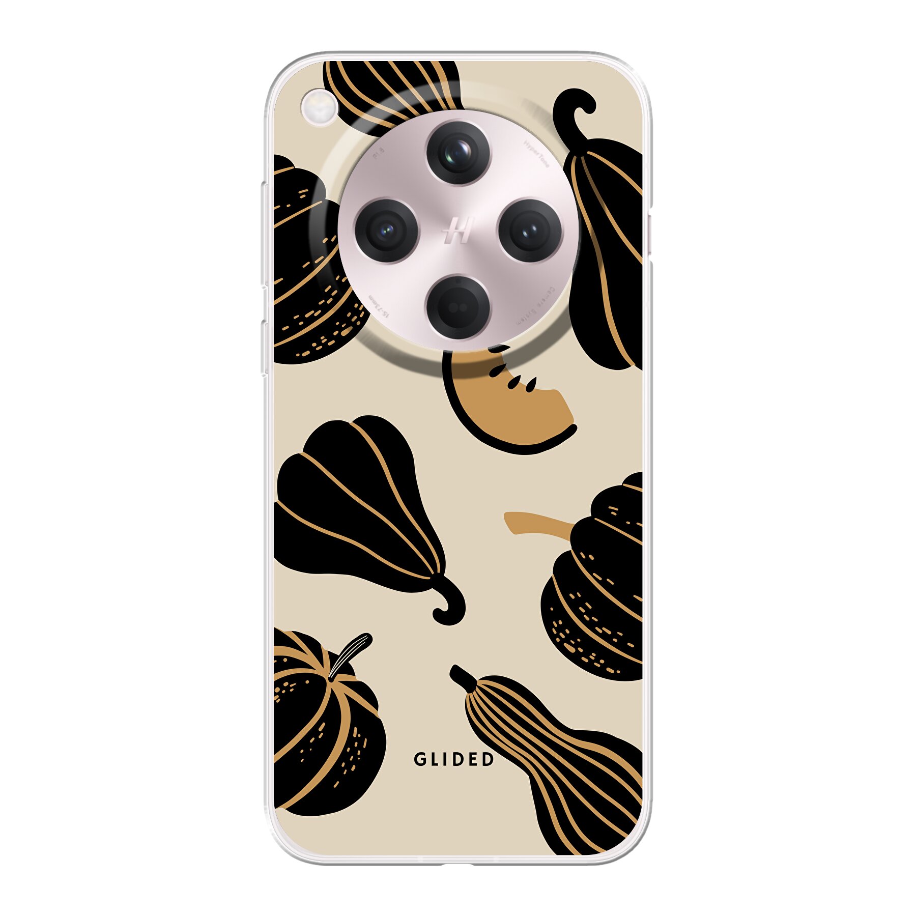 Produktbild Beige and Black Pumpkin - Oppo Find X8 Handyhülle