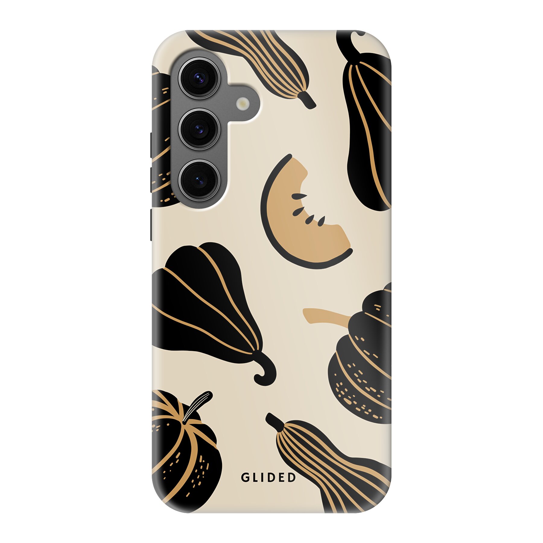 Product image Beige and Black Pumpkin - Samsung Galaxy S24 Phone case