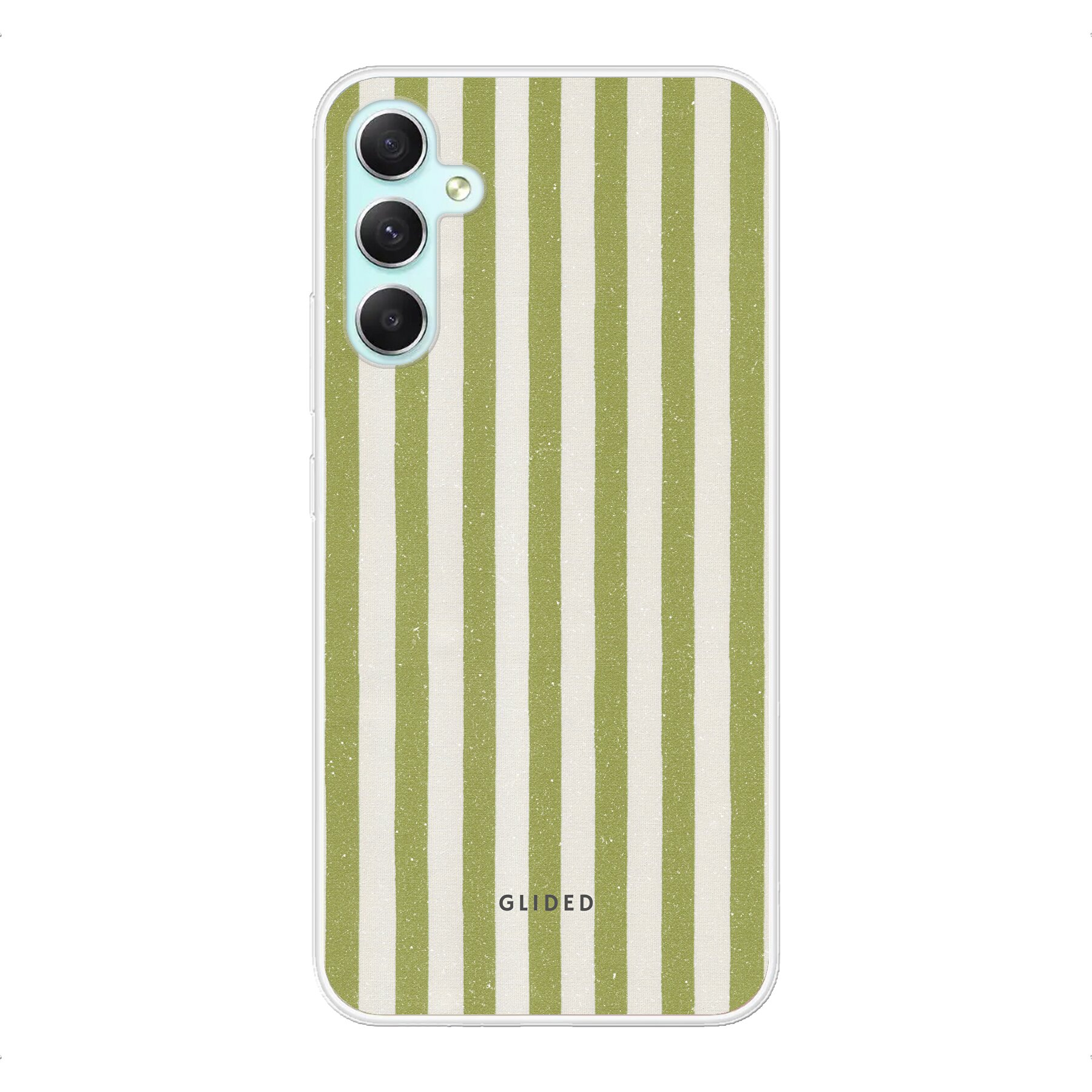 Green and Cream - Samsung Galaxy A34 Handyhülle