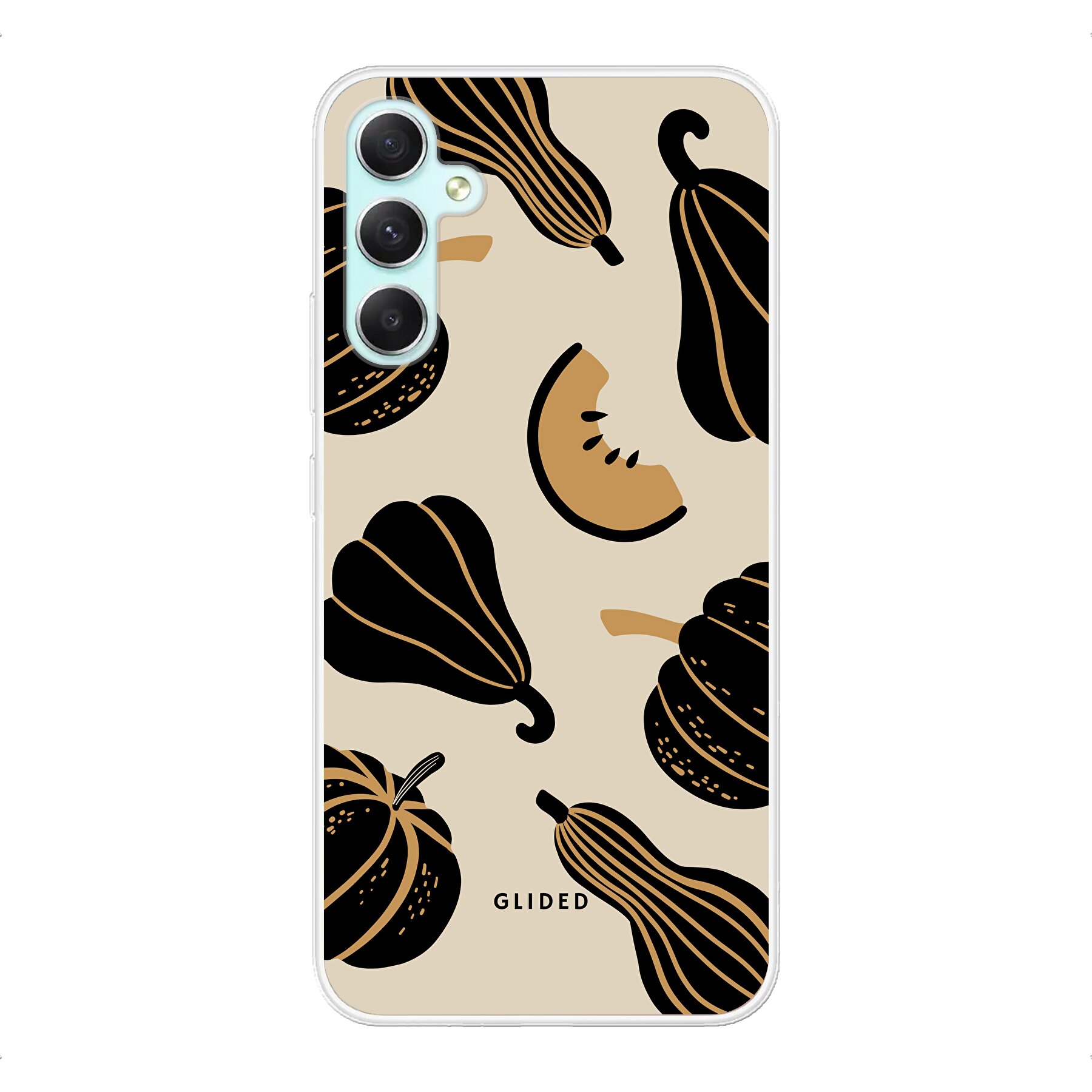 Beige and Black Pumpkin - Samsung Galaxy A34 Handyhülle
