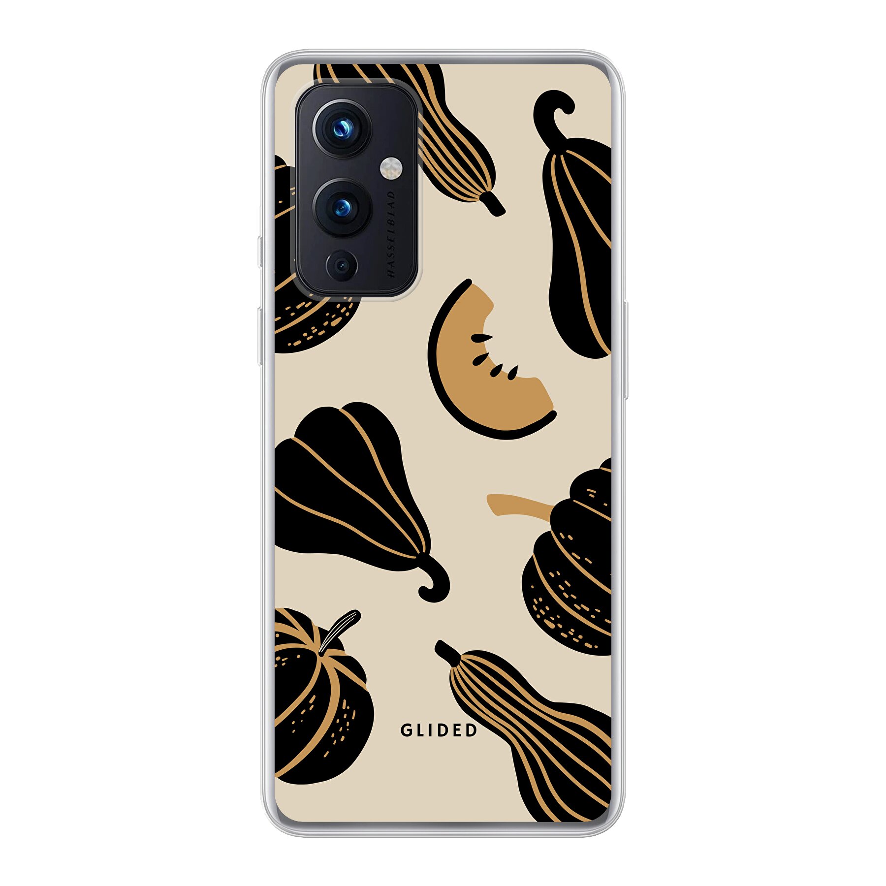 Tuotekuva Beige and Black Pumpkin - OnePlus 9 Puhelimen suojakuori