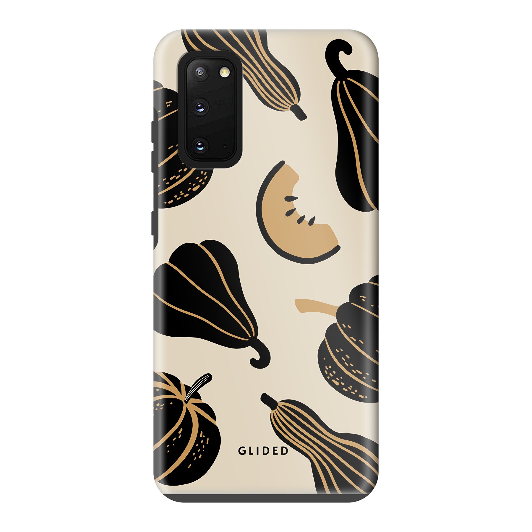 Productafbeelding Beige and Black Pumpkin - Samsung Galaxy S20/ Samsung Galaxy S20 5G Handyhülle