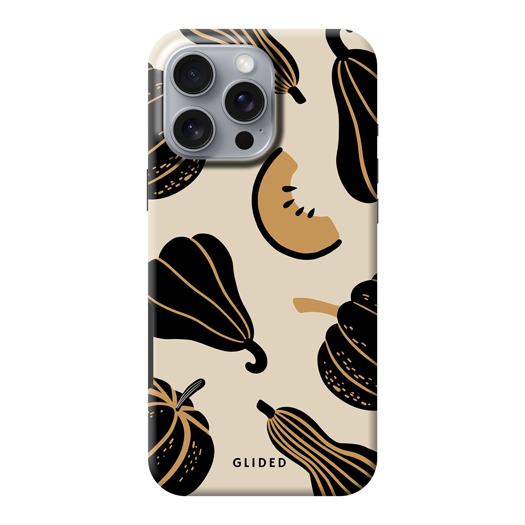 Produktbild Beige and Black Pumpkin - iPhone 16 Pro Max Handyhülle