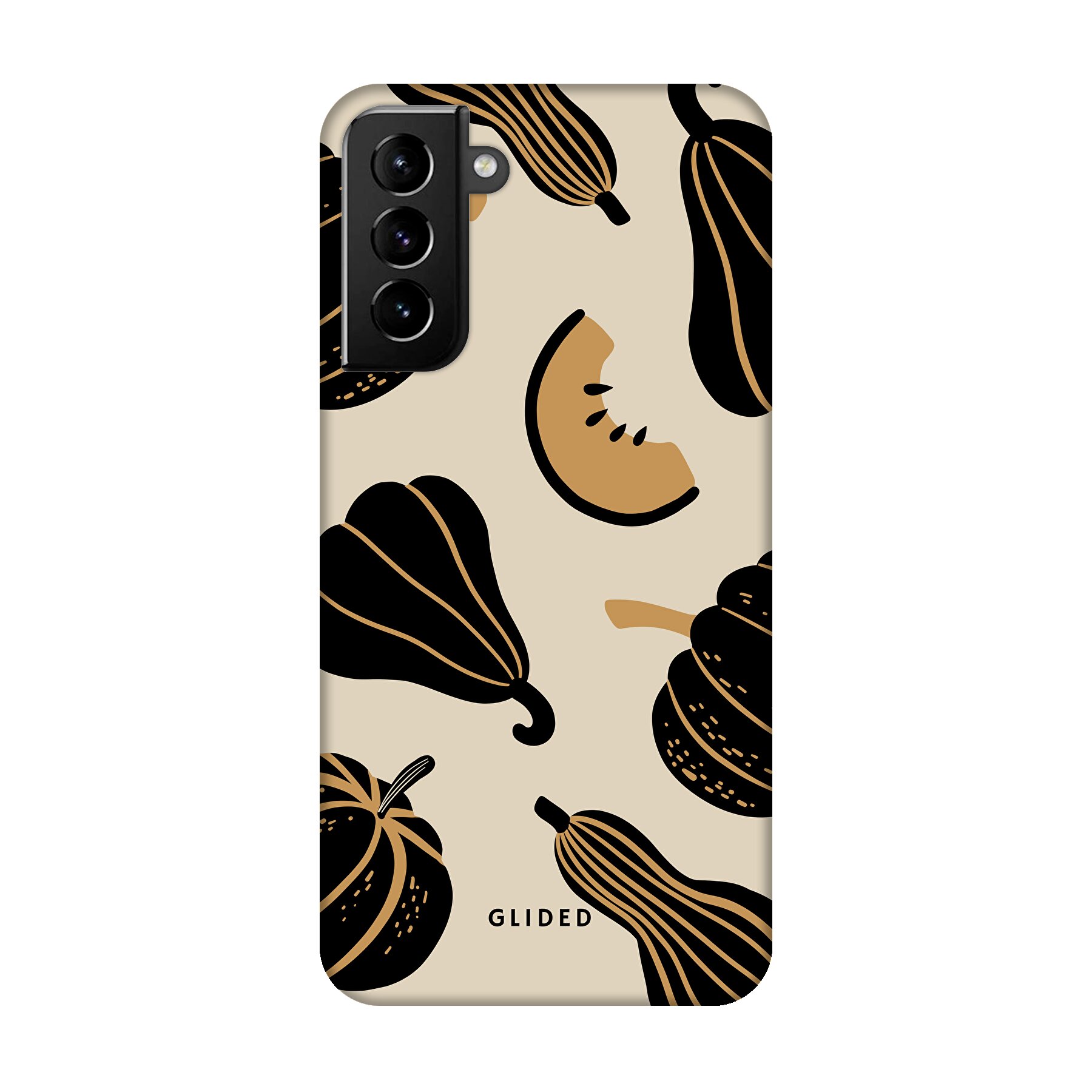 Image du produit Beige and Black Pumpkin - Samsung Galaxy S21 Plus 5G Coque de téléphone