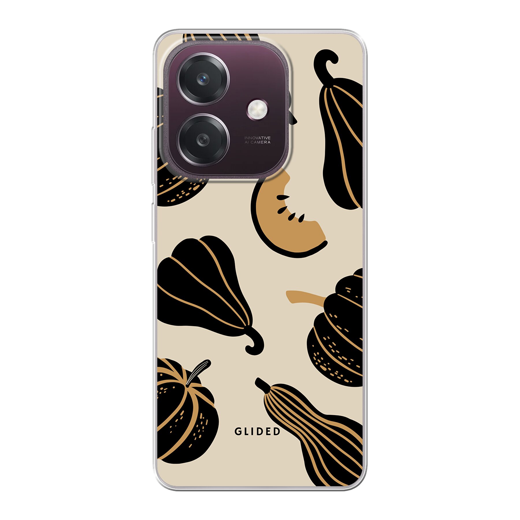 Immagine del prodotto Beige and Black Pumpkin - Oppo A60 5G Cover