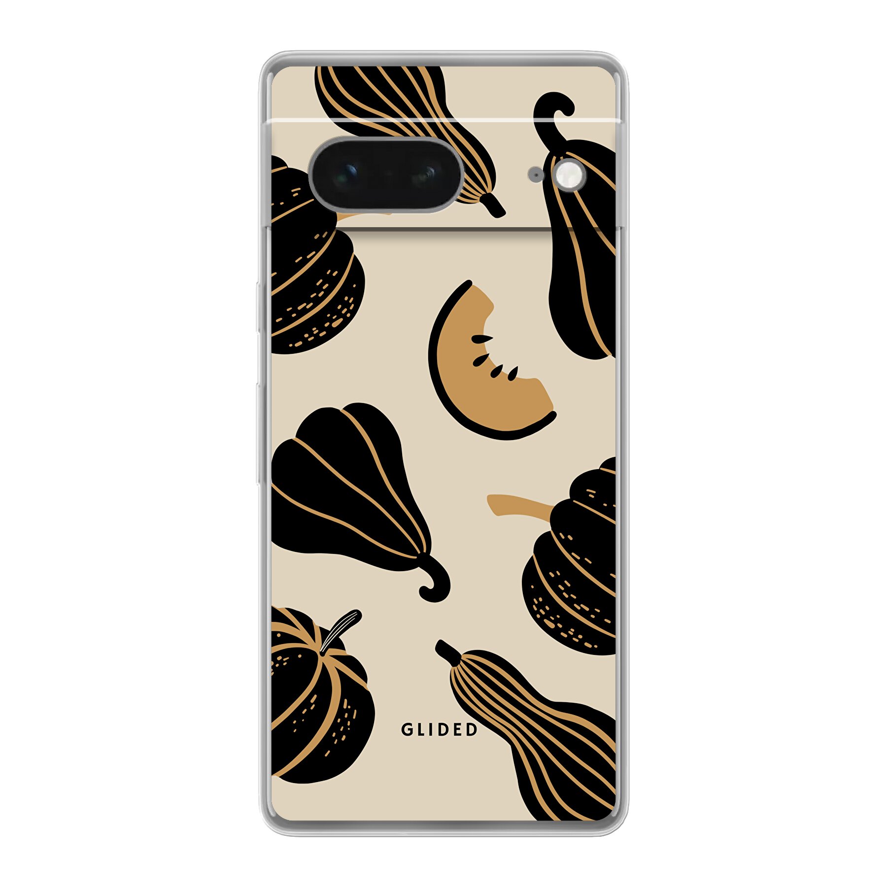 Tuotekuva Beige and Black Pumpkin - Google Pixel 7 Puhelimen suojakuori