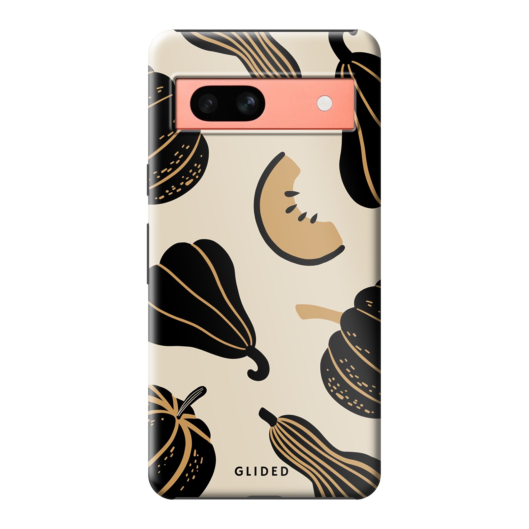 Beige and Black Pumpkin - Google Pixel 7a Handyhülle
