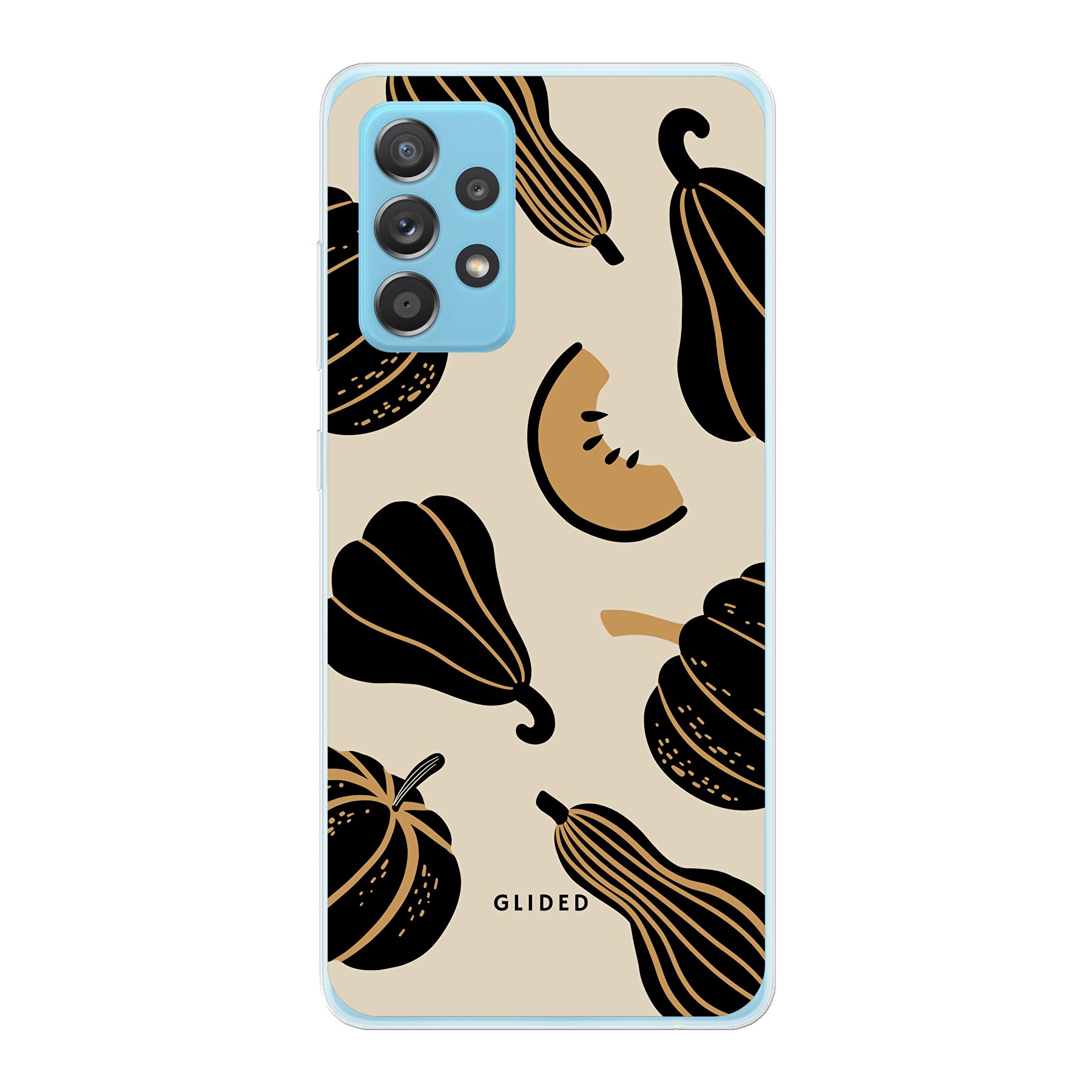Image du produit Beige and Black Pumpkin - Samsung Galaxy A53 5G Coque de téléphone