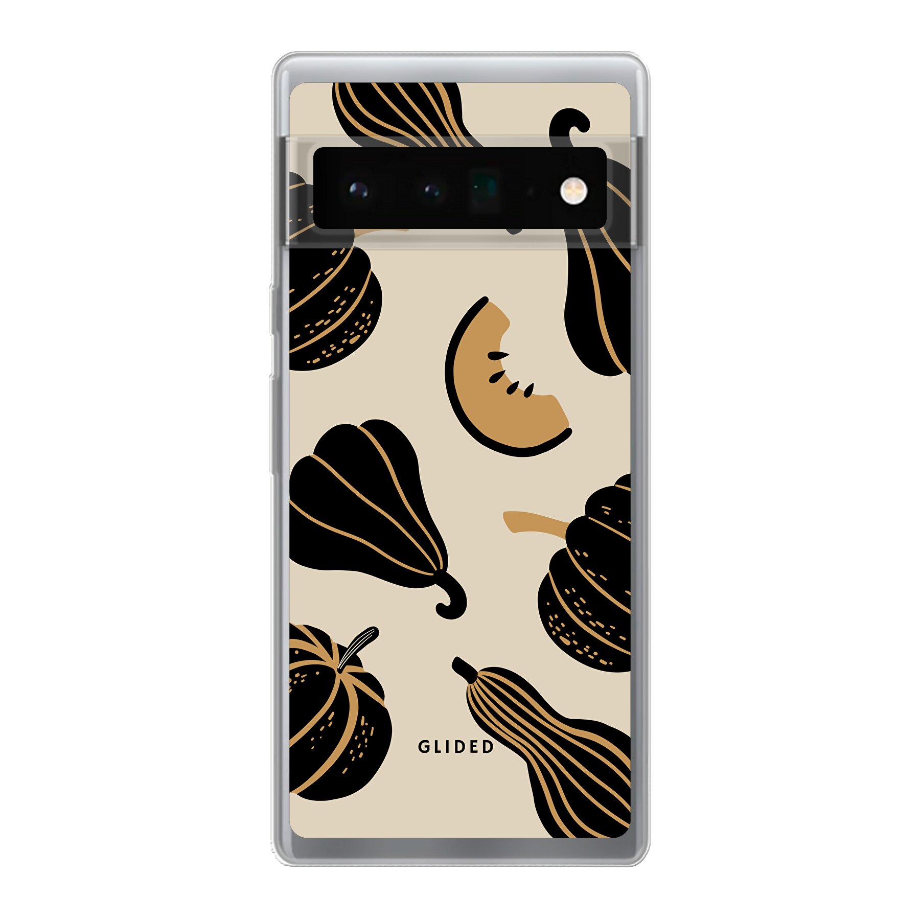 Obraz produktu Beige and Black Pumpkin - Google Pixel 6 Pro Etui na telefon