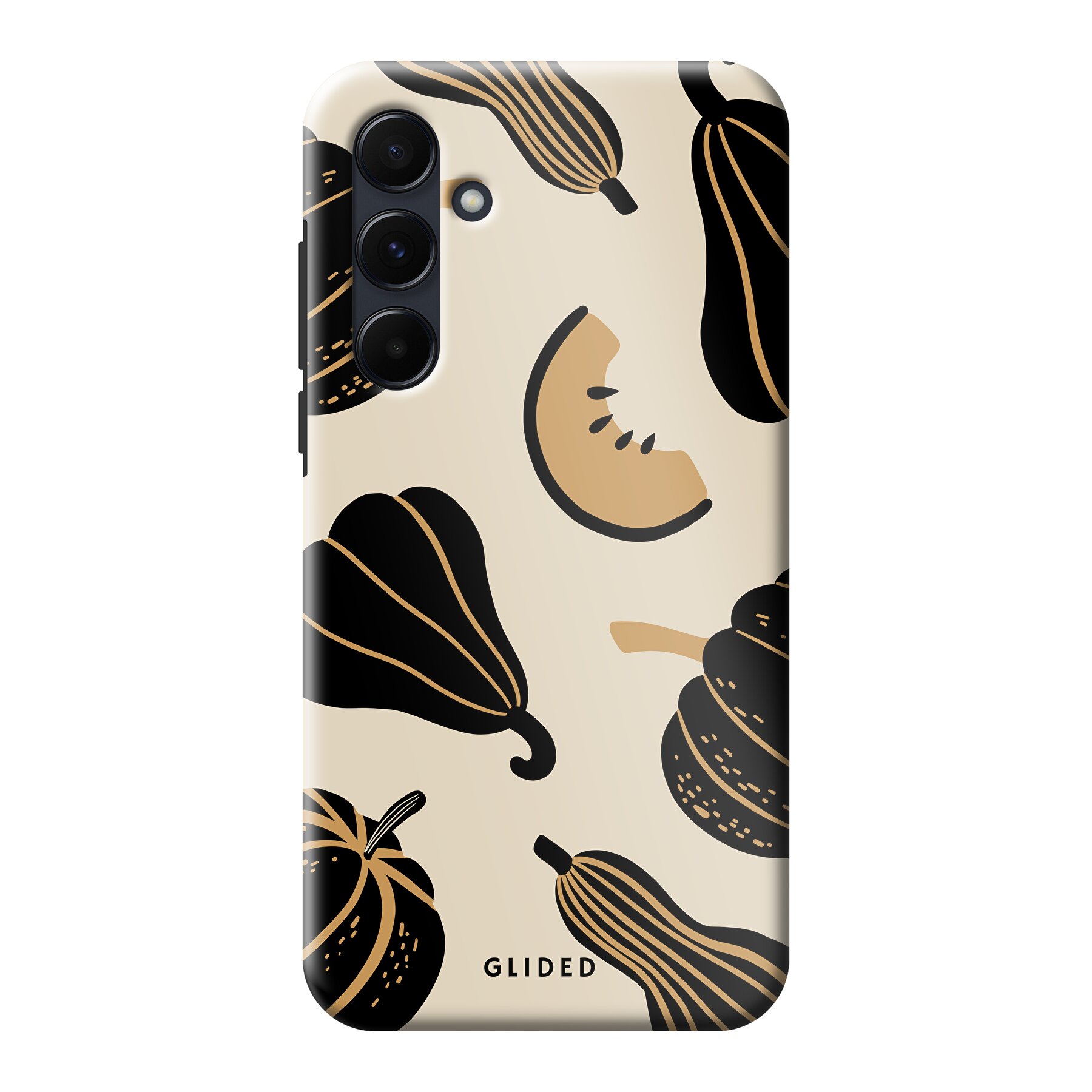Image du produit Beige and Black Pumpkin - Samsung Galaxy A55 Coque de téléphone