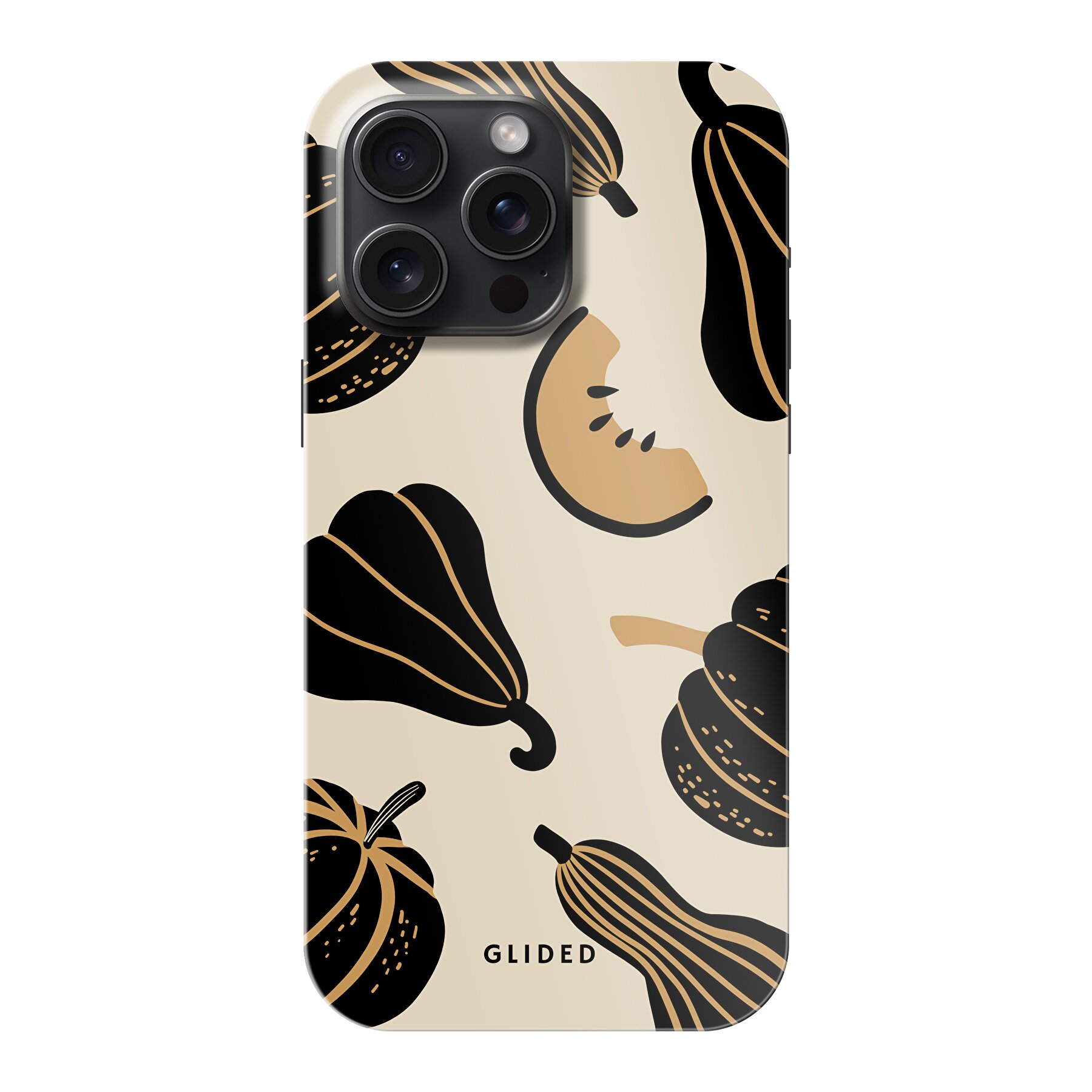Produktbild Beige and Black Pumpkin - iPhone 15 Pro Max Handyhülle