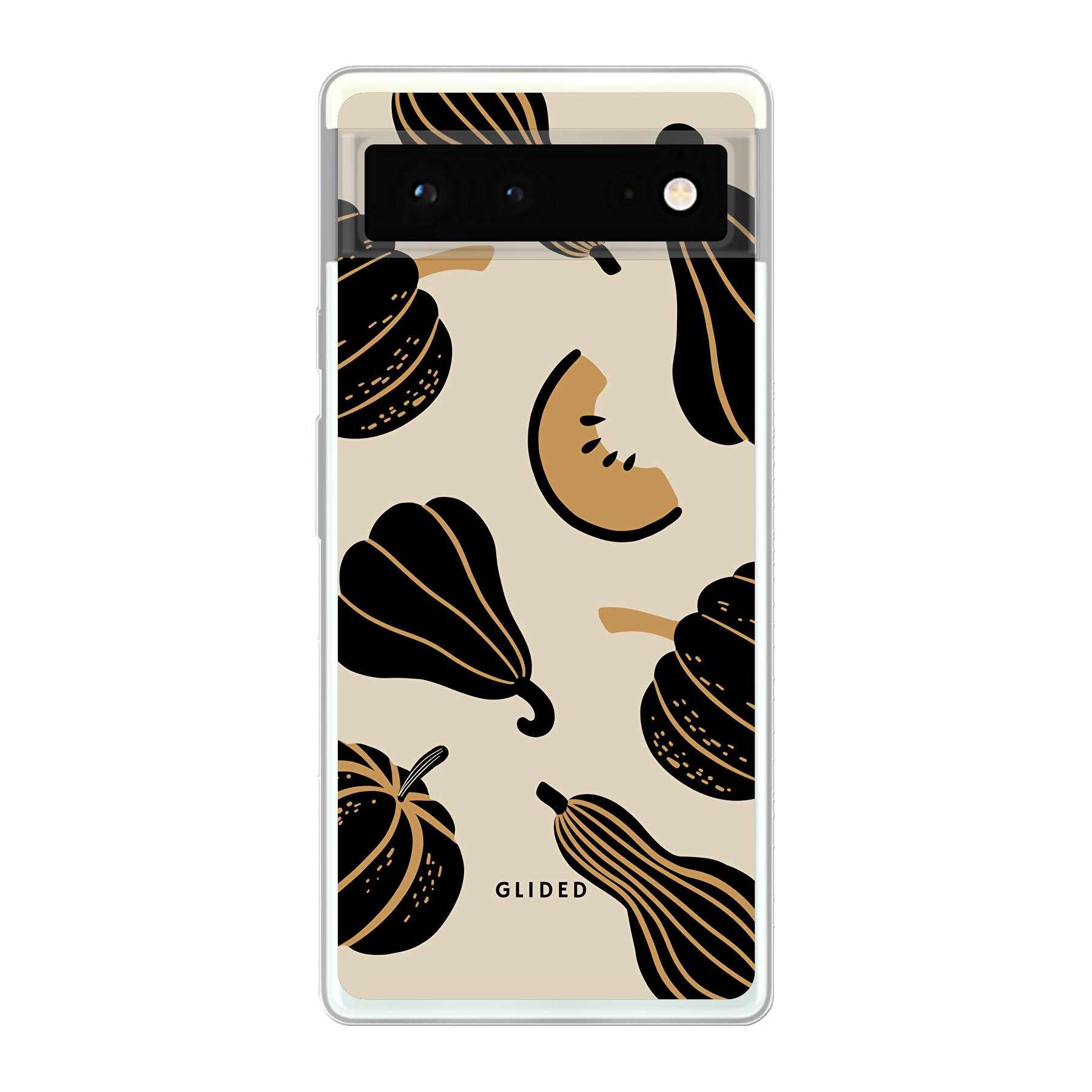 Imagen del producto Beige and Black Pumpkin - Google Pixel 6 Funda
