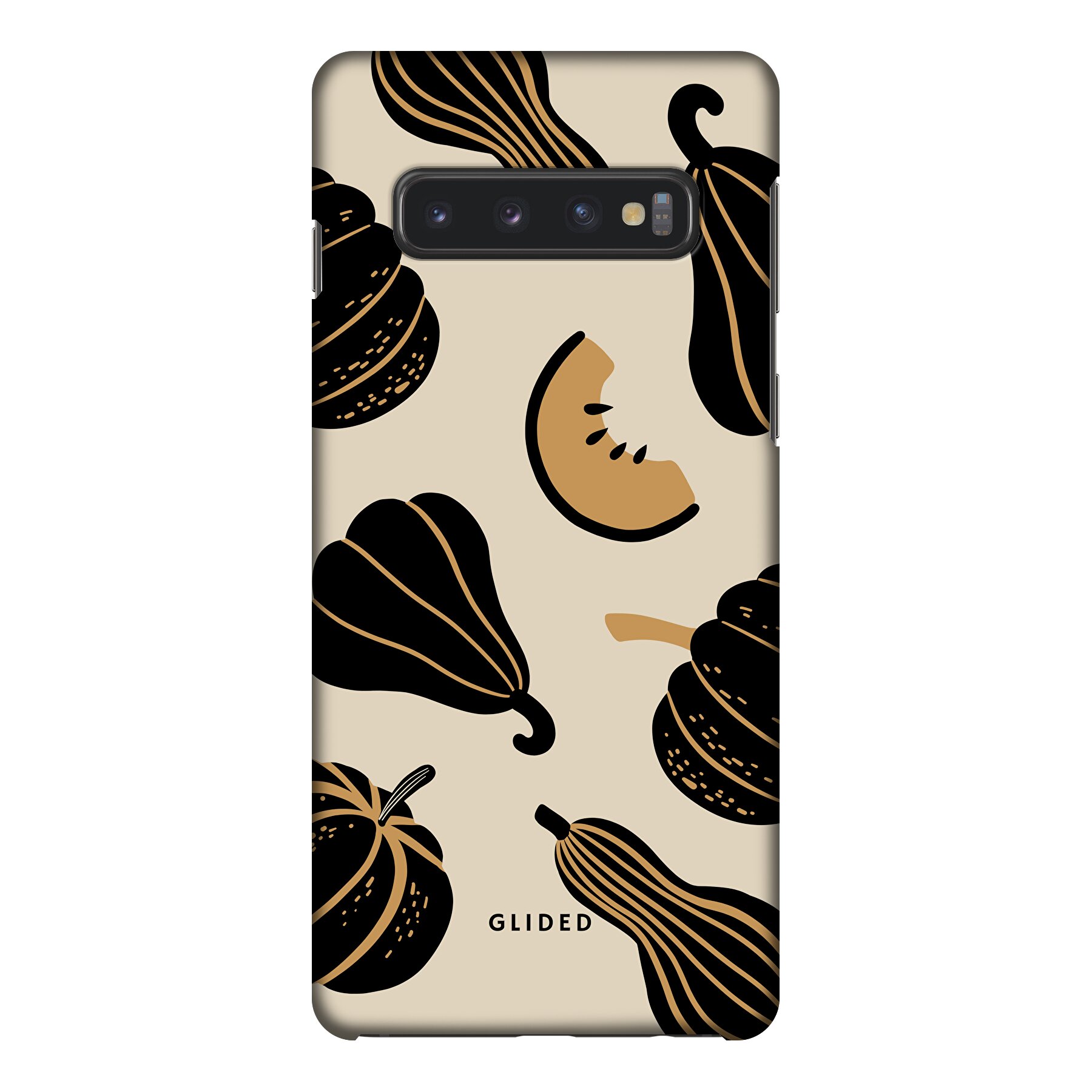 Obraz produktu Beige and Black Pumpkin - Samsung Galaxy S10 Etui na telefon