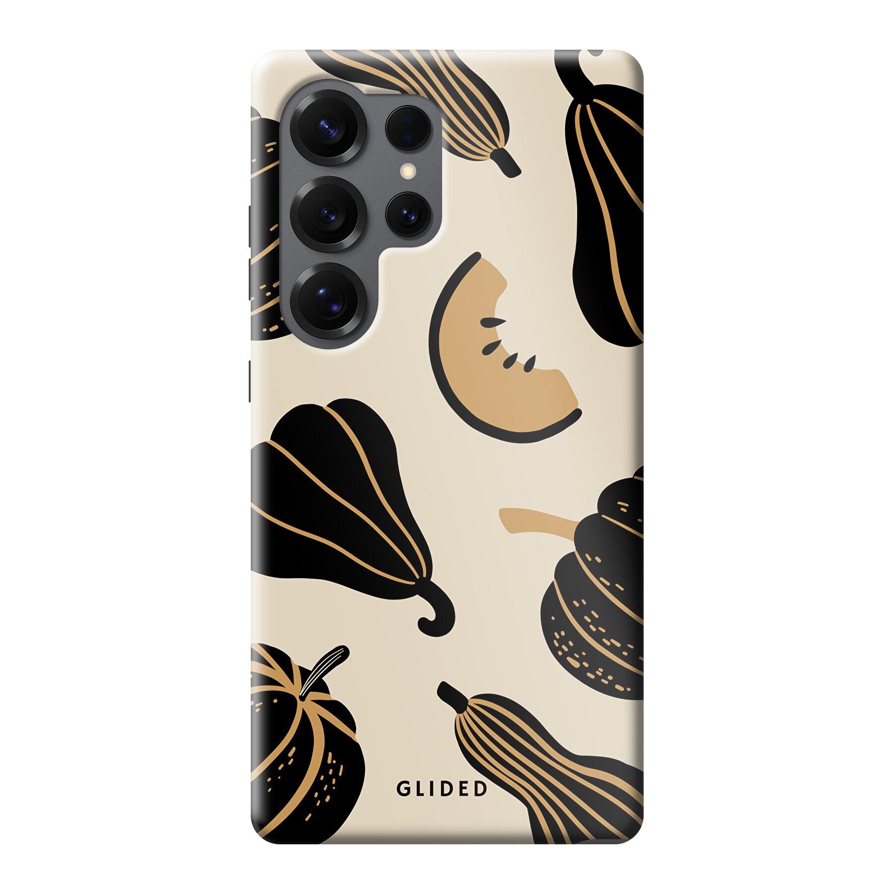 Image du produit Beige and Black Pumpkin - Samsung Galaxy S25 Ultra Coque de téléphone