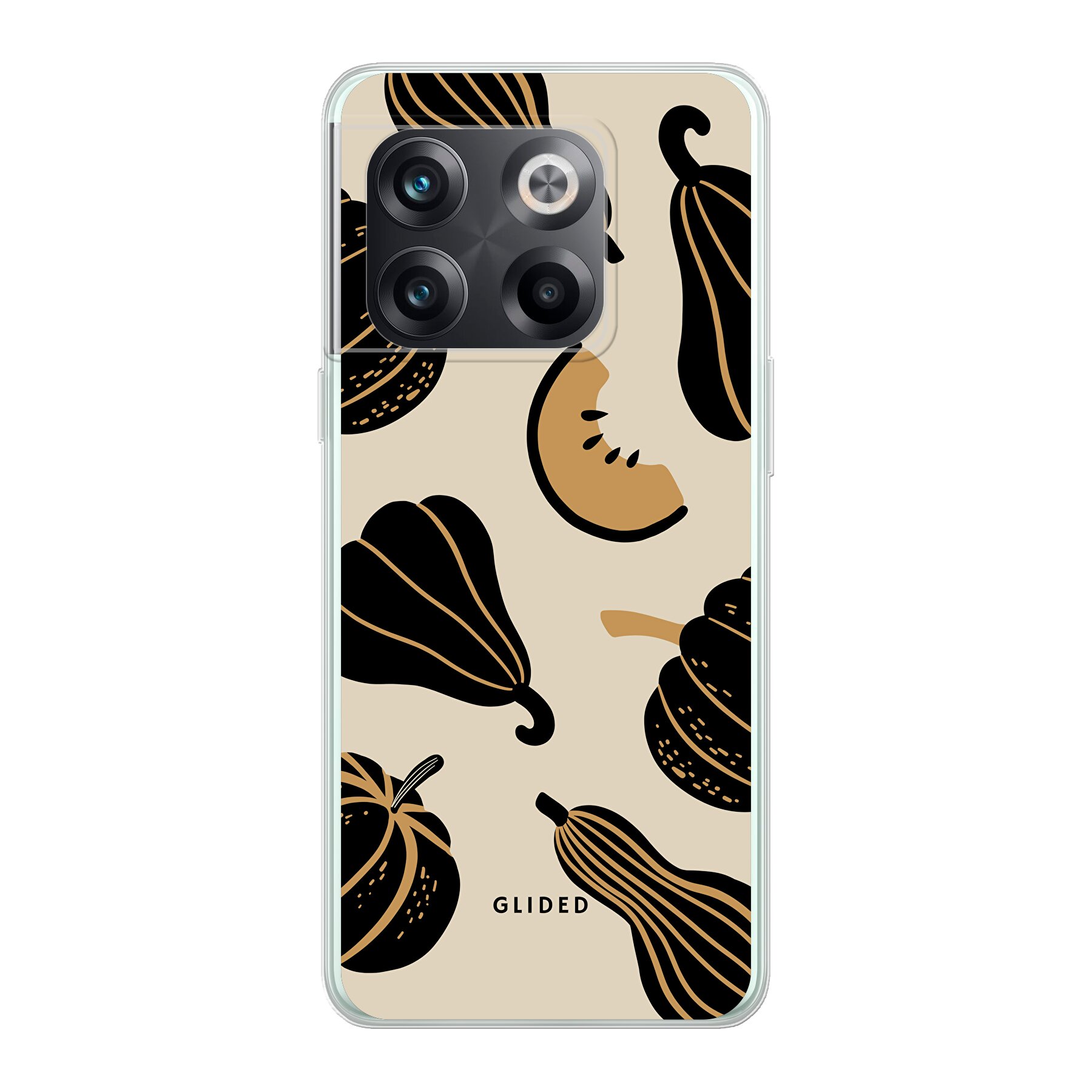 Izdelek slika Beige and Black Pumpkin - OnePlus 10T Ohišje za telefon