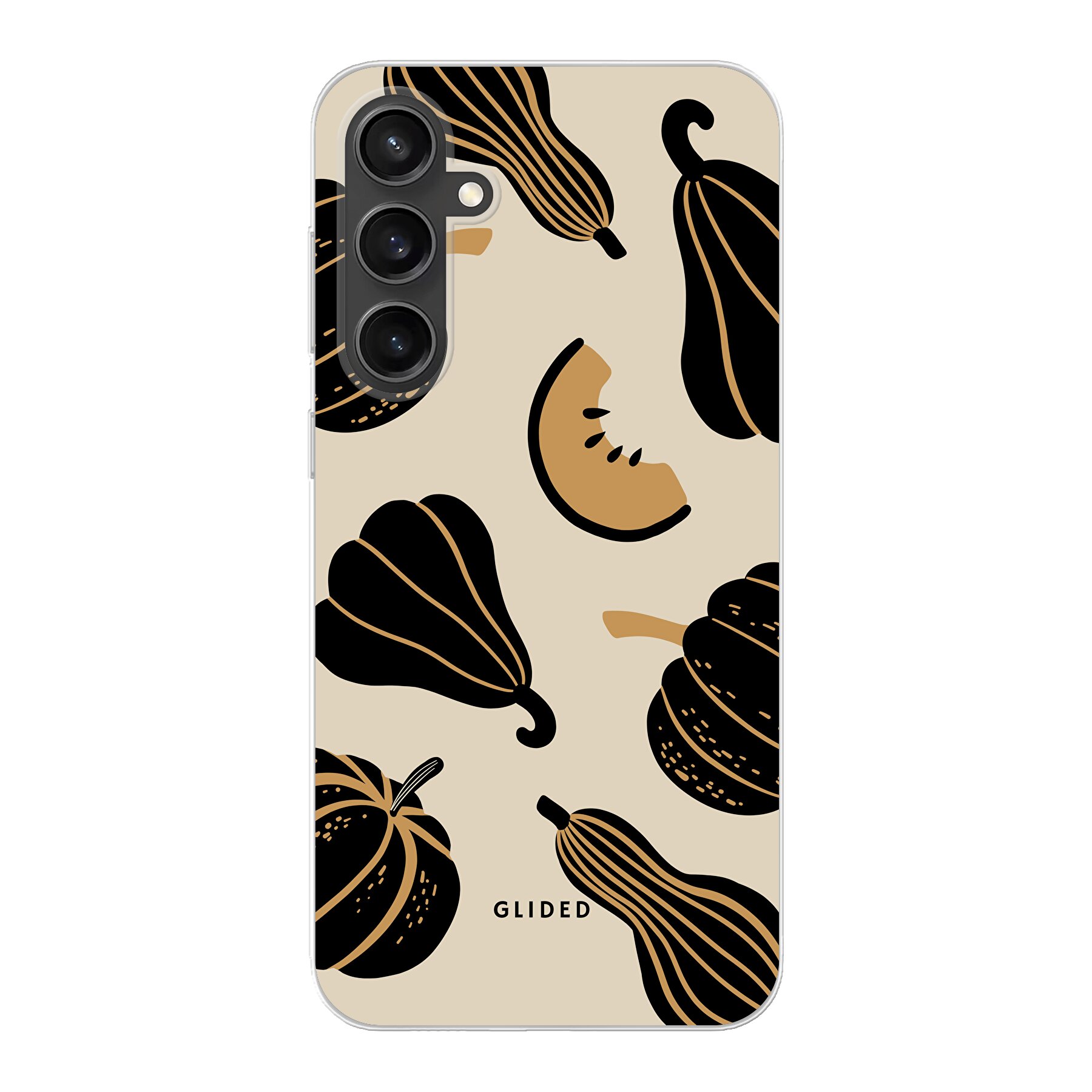 Image du produit Beige and Black Pumpkin - Samsung Galaxy S23 FE Coque de téléphone