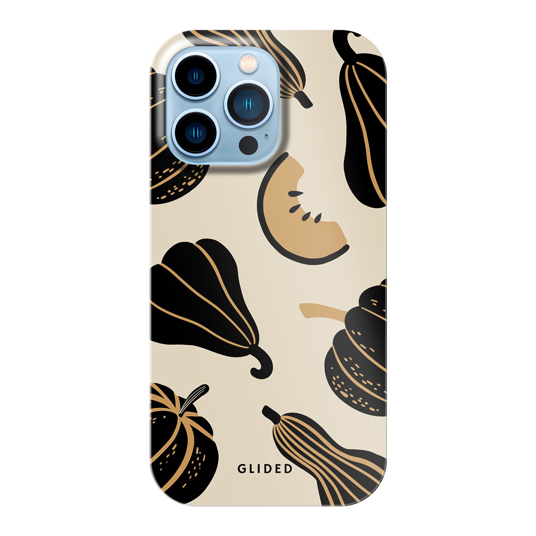 Imagen del producto Beige and Black Pumpkin - iPhone 14 Pro Max Funda