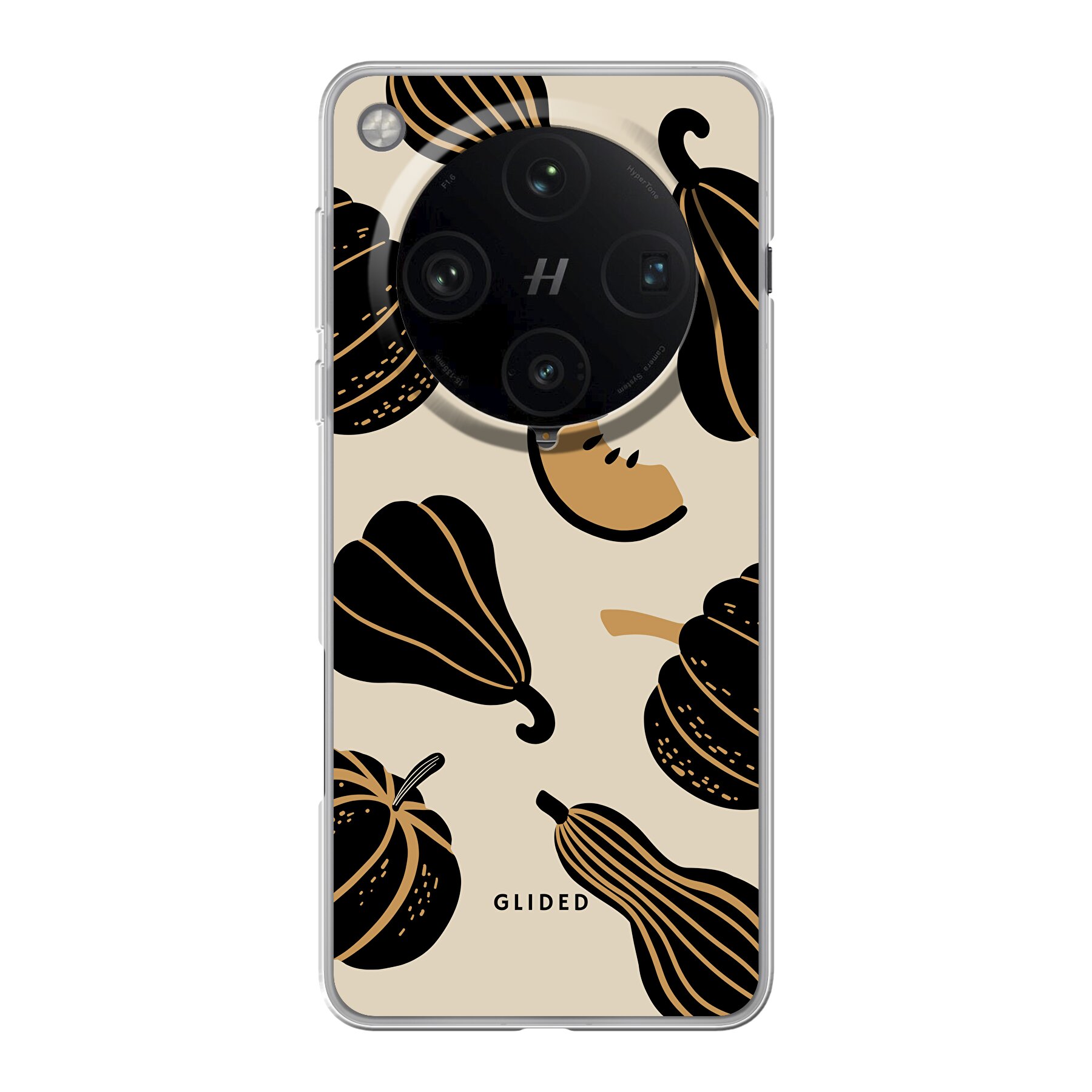 Produktbild Beige and Black Pumpkin - Oppo Find X8 Pro Handyhülle