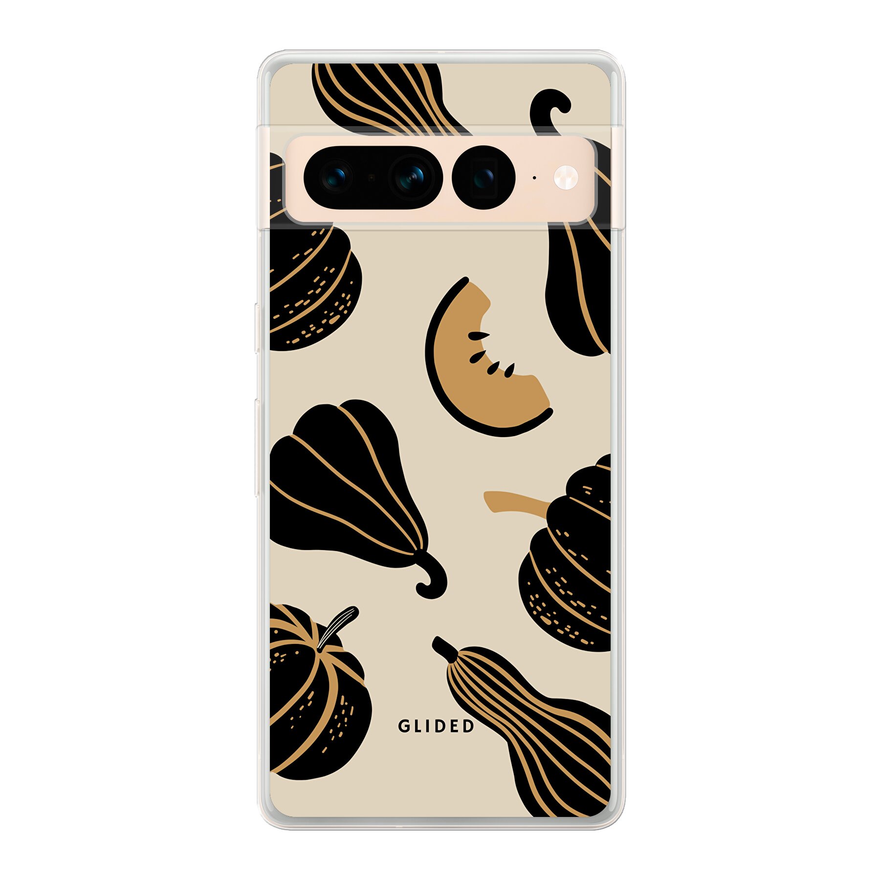 Produktbild Beige and Black Pumpkin - Google Pixel 7 Pro Handyhülle
