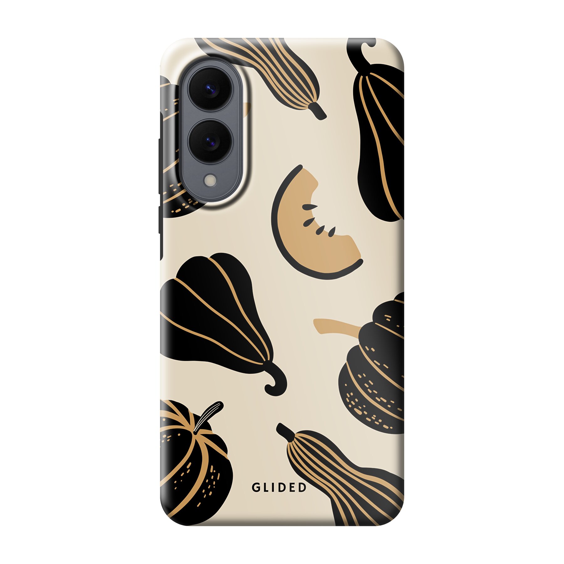 Produktbild Beige and Black Pumpkin - Samsung Galaxy S25 Edge Handyhülle