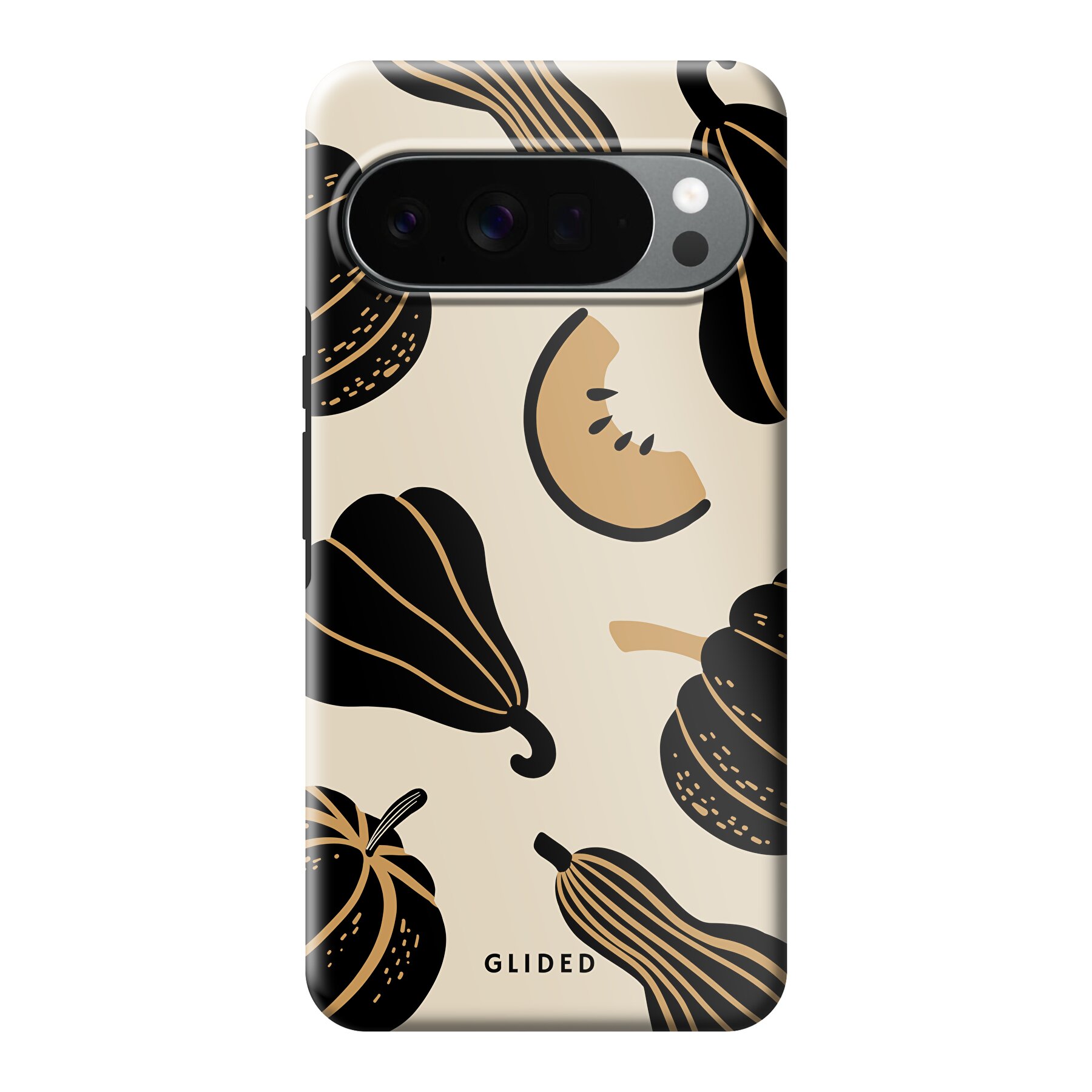 Image du produit Beige and Black Pumpkin - Google Pixel 10 Pro XL Coque de téléphone