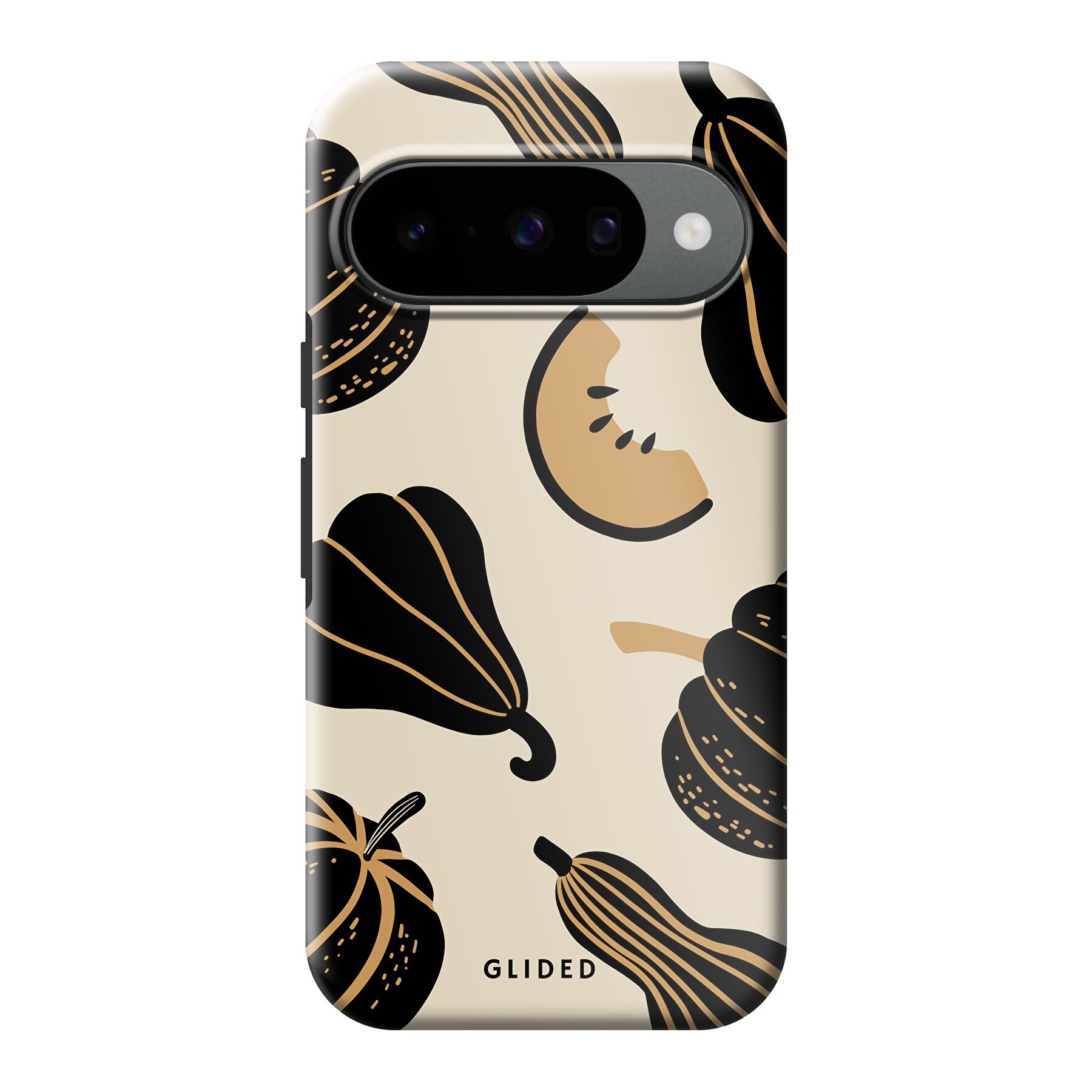 Image du produit Beige and Black Pumpkin - Google Pixel 10 Pro Coque de téléphone