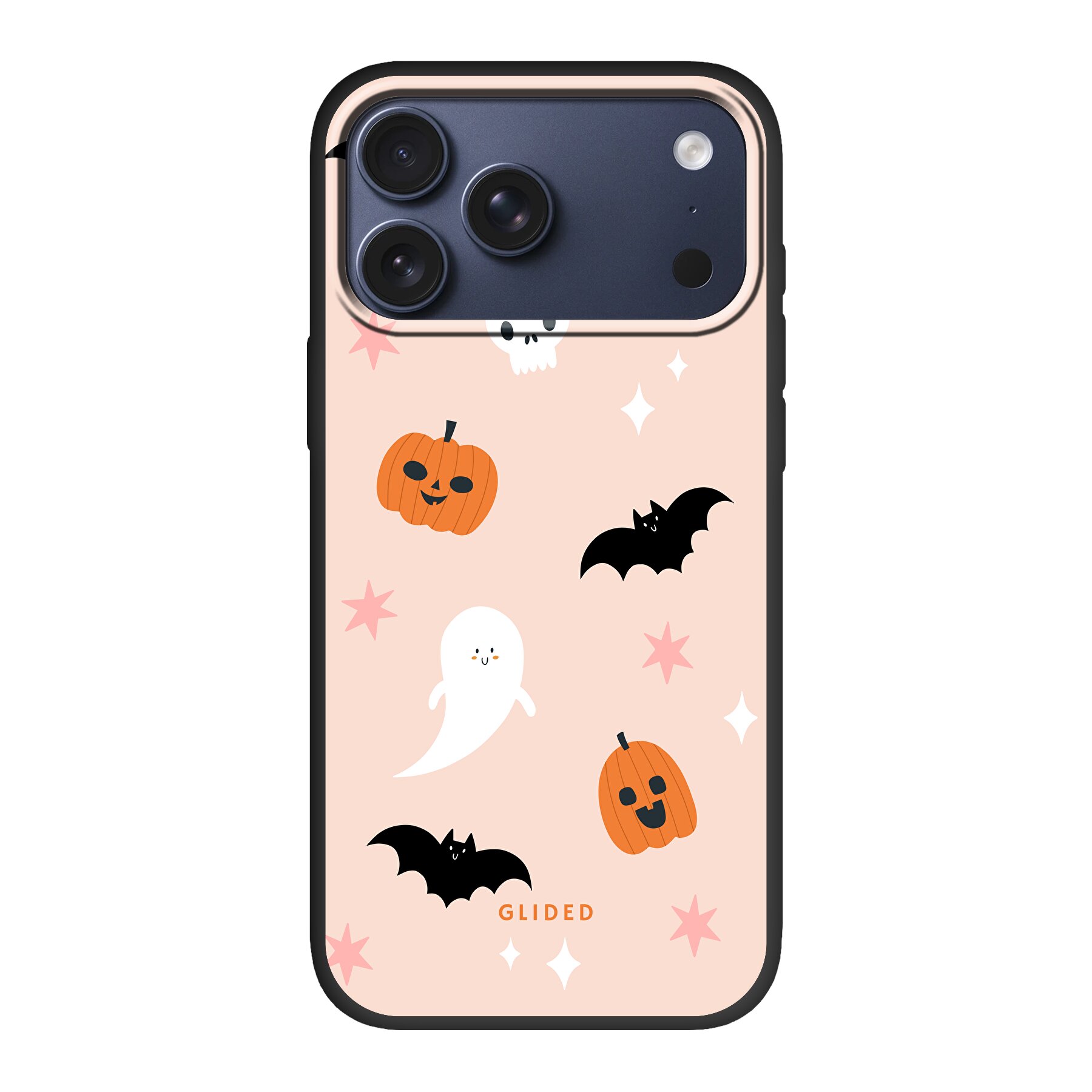 Halloween Handyhülle Für IPhone 16 Pro Max – Transparent Mit Spinnennetz & Fledermaus-Design, Stoßfest