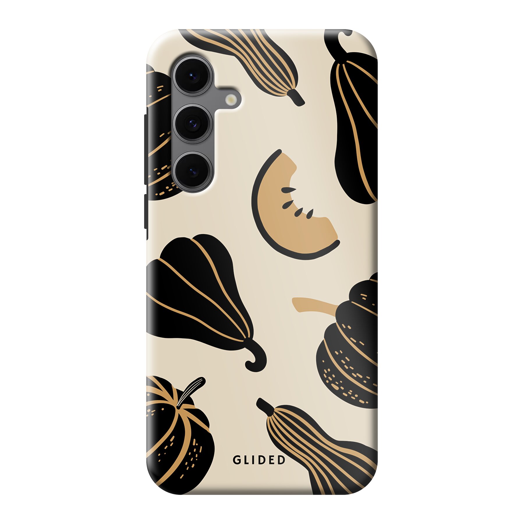 Product image Beige and Black Pumpkin - Samsung Galaxy S24 FE Phone case