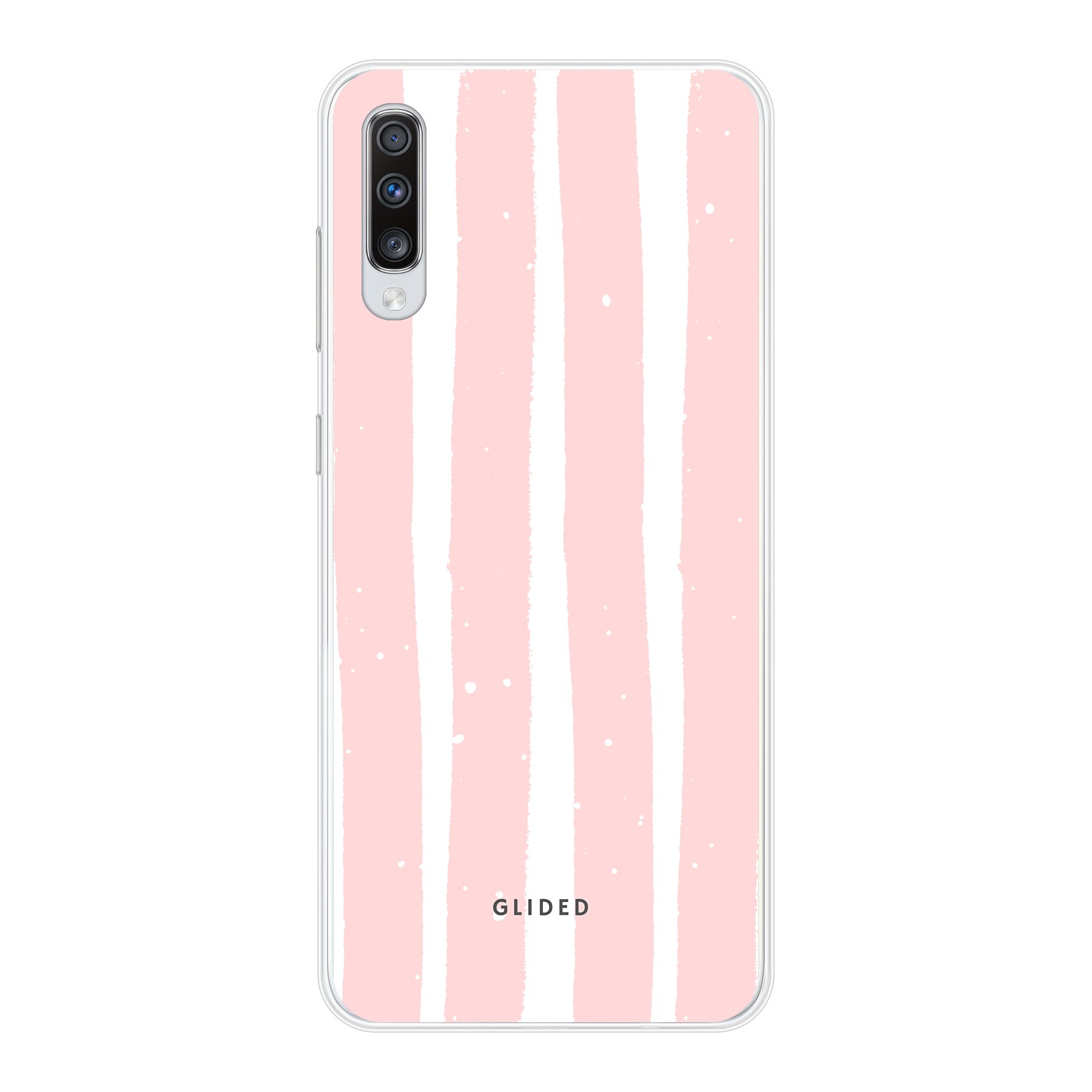 Pink Stripes - Samsung Galaxy A70 Handyhülle