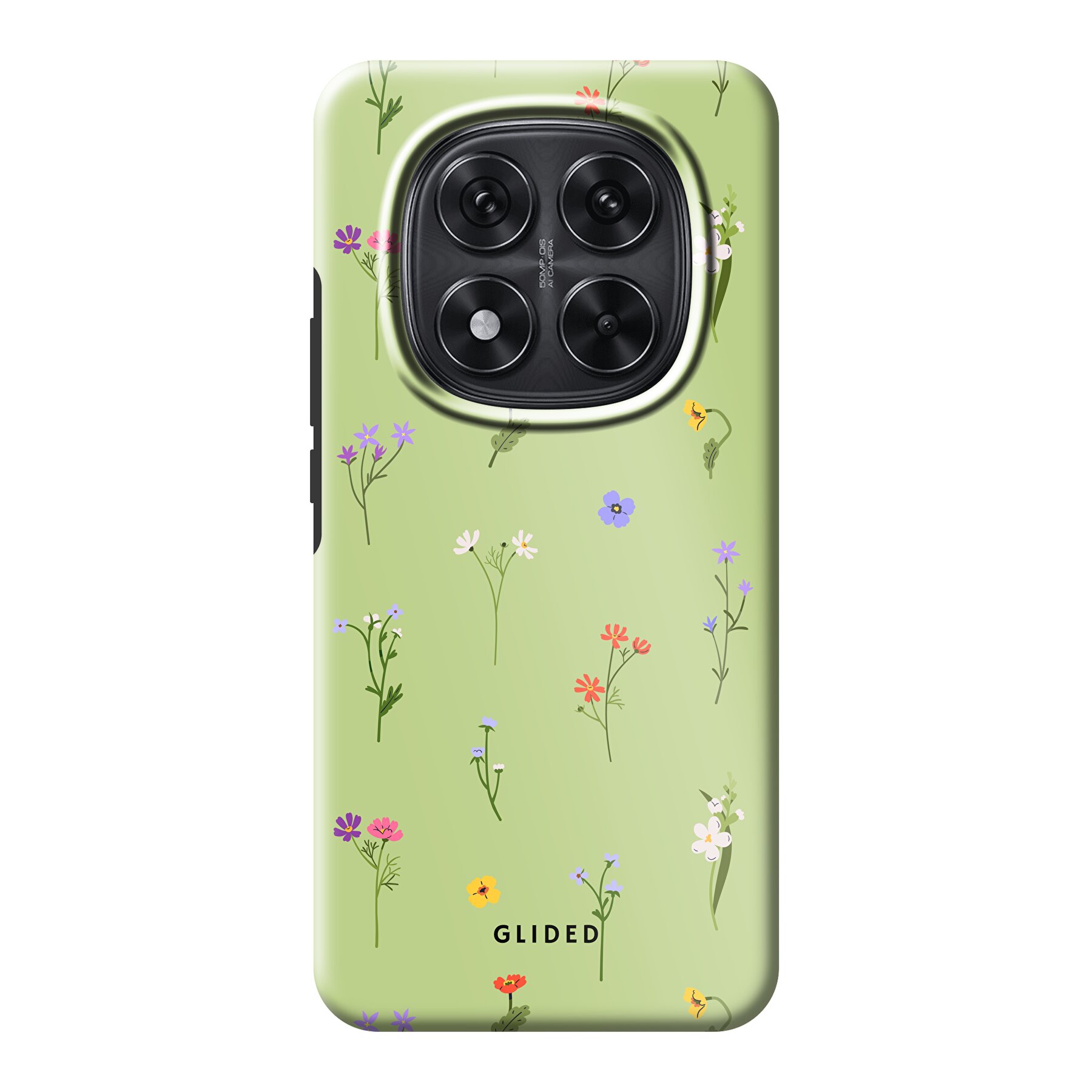 Image du produit Green Floral - Xiaomi Redmi Note 14 Pro 5G Coque de téléphone