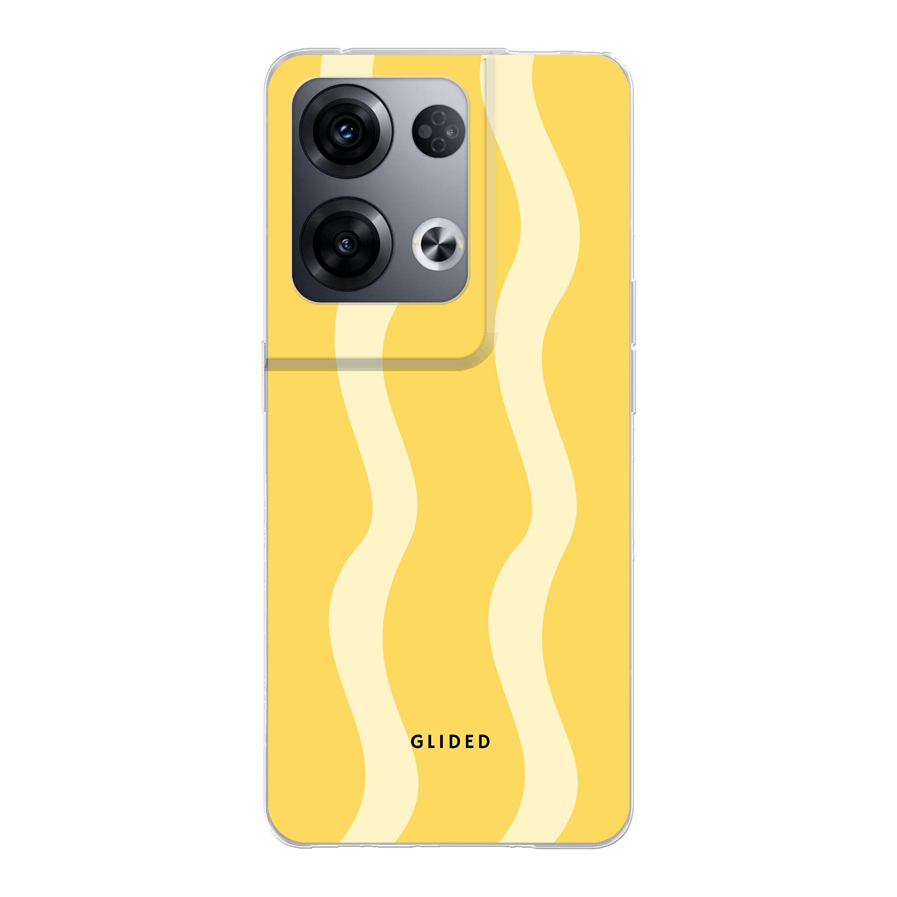Yellow Wavy - Oppo Reno8 Pro Handyhülle