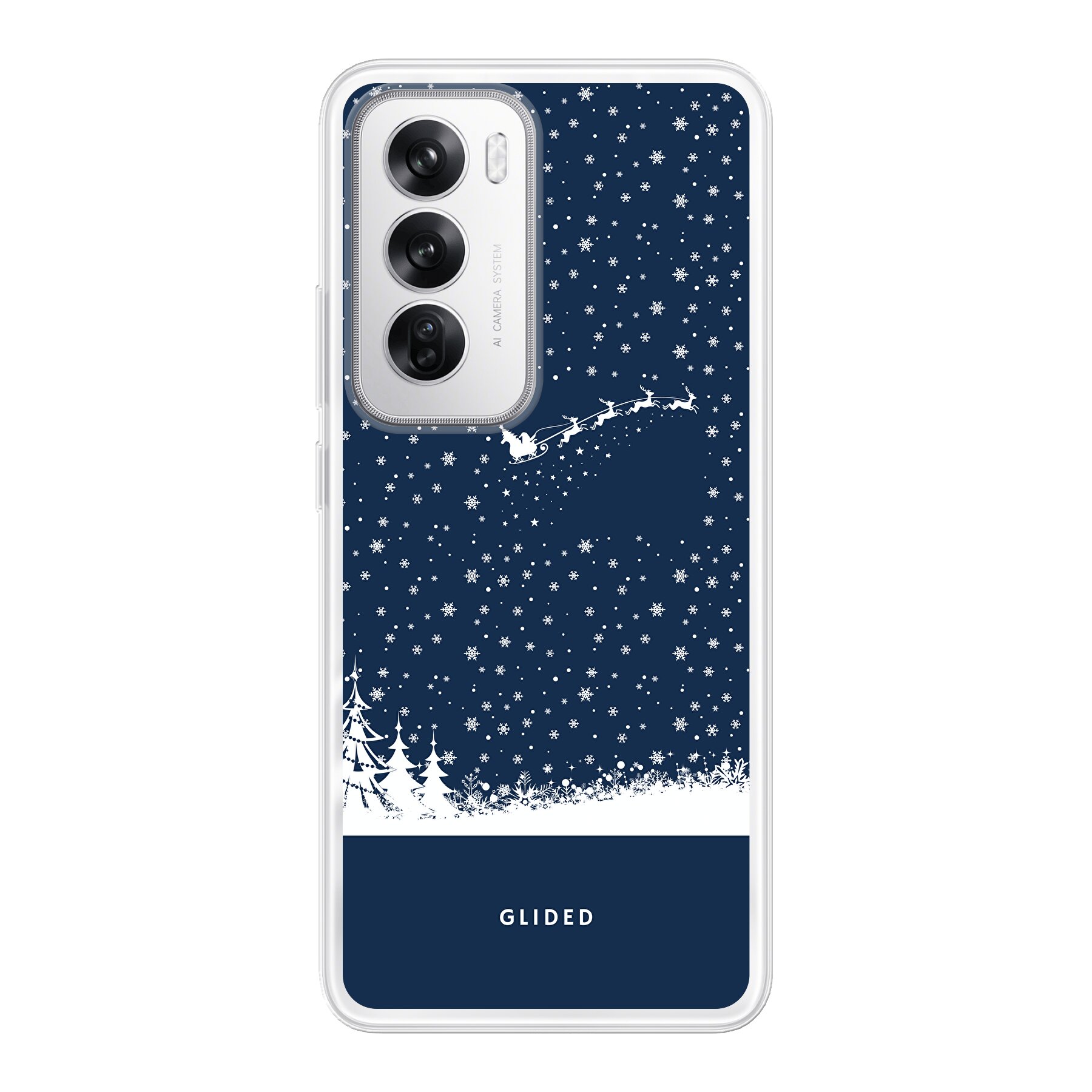 Flying Santa - Oppo Reno12 Handyhülle