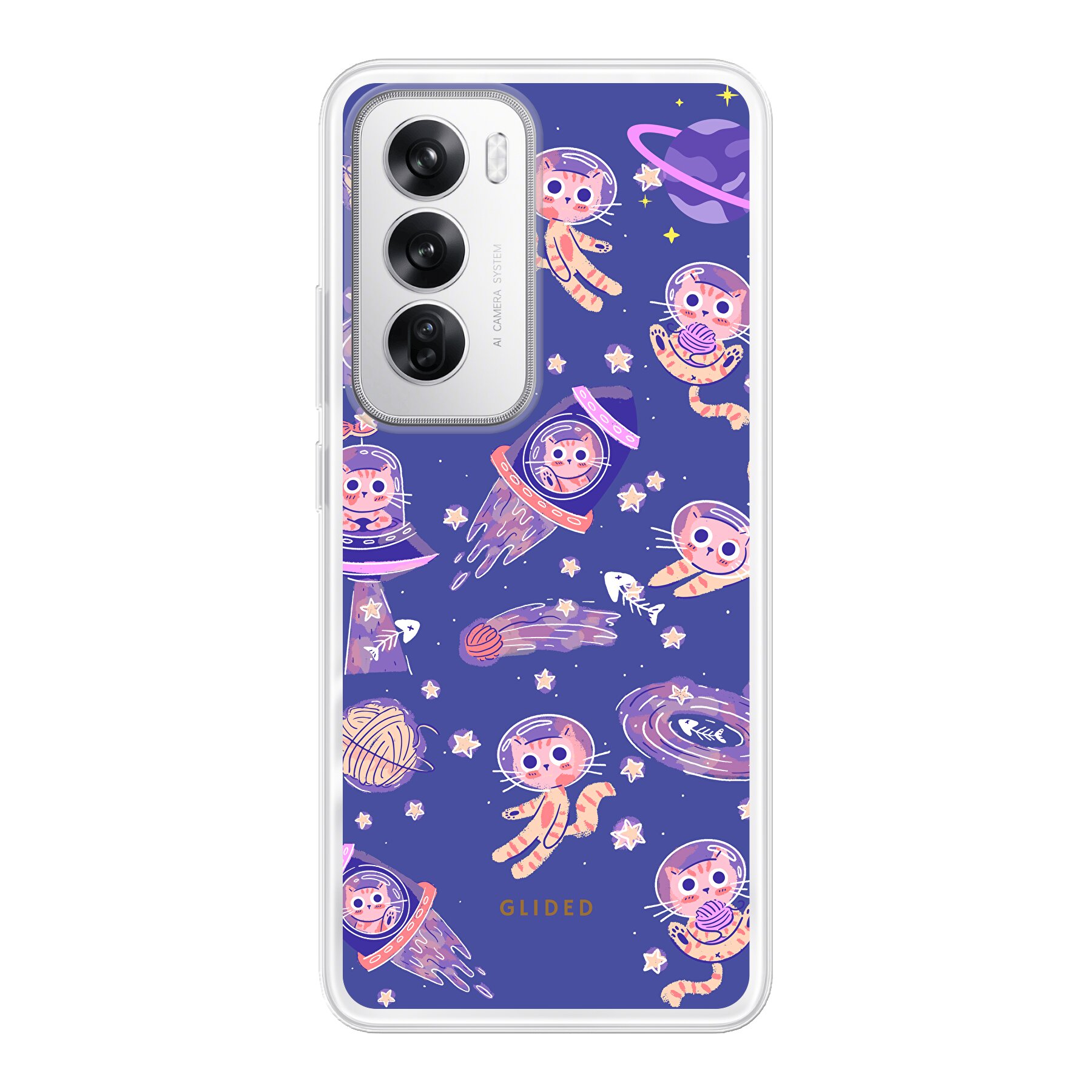 Space Cat - Oppo Reno12 Handyhülle