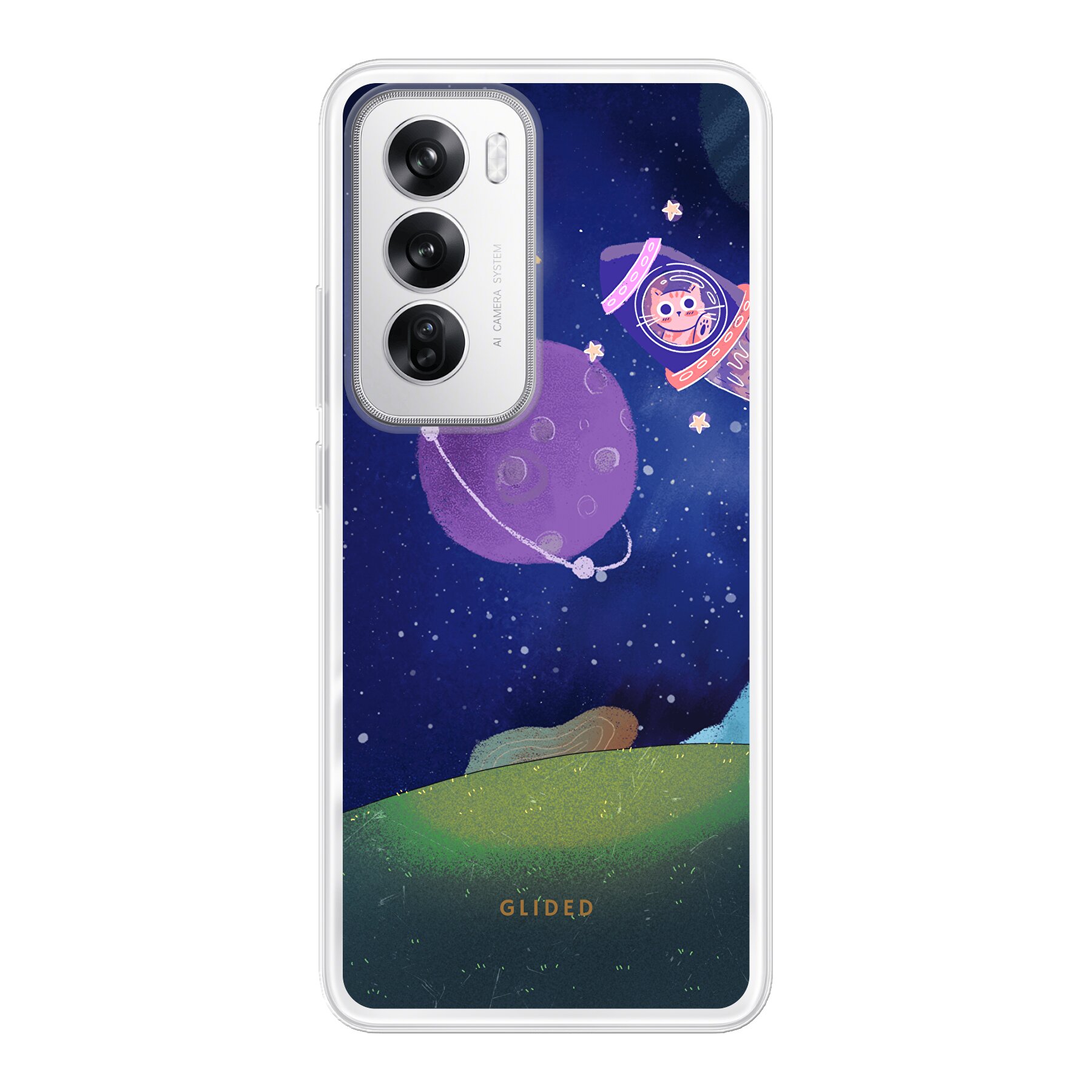Galaxy Cat - Oppo Reno12 Handyhülle