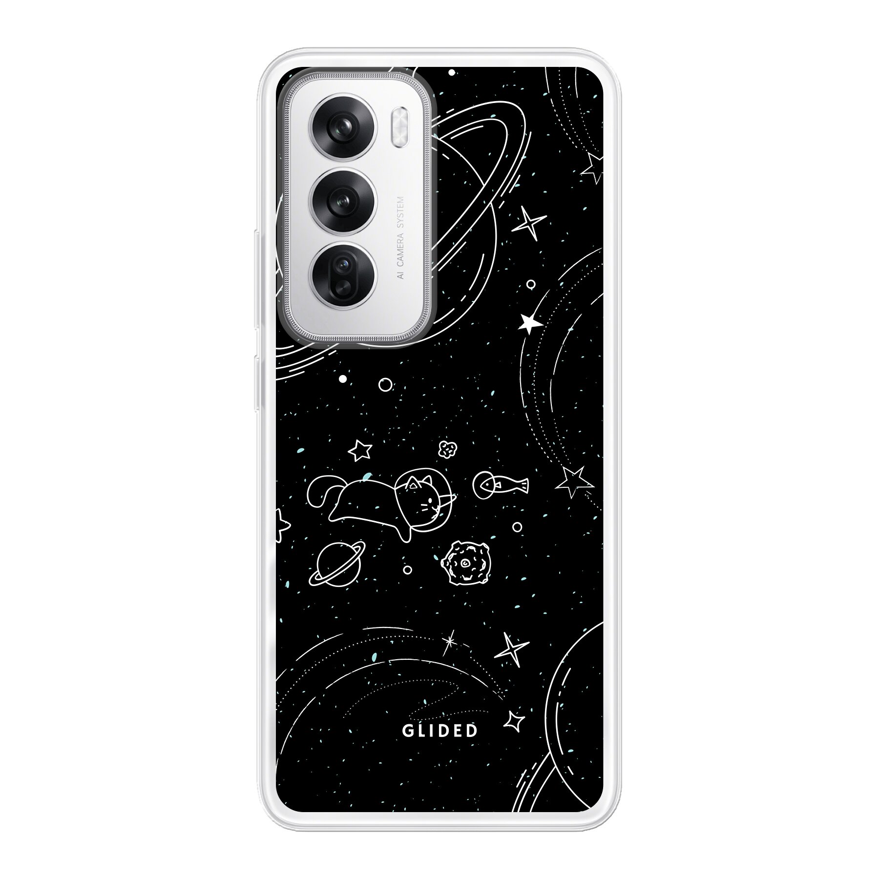 Cosmic Cat - Oppo Reno12 Handyhülle