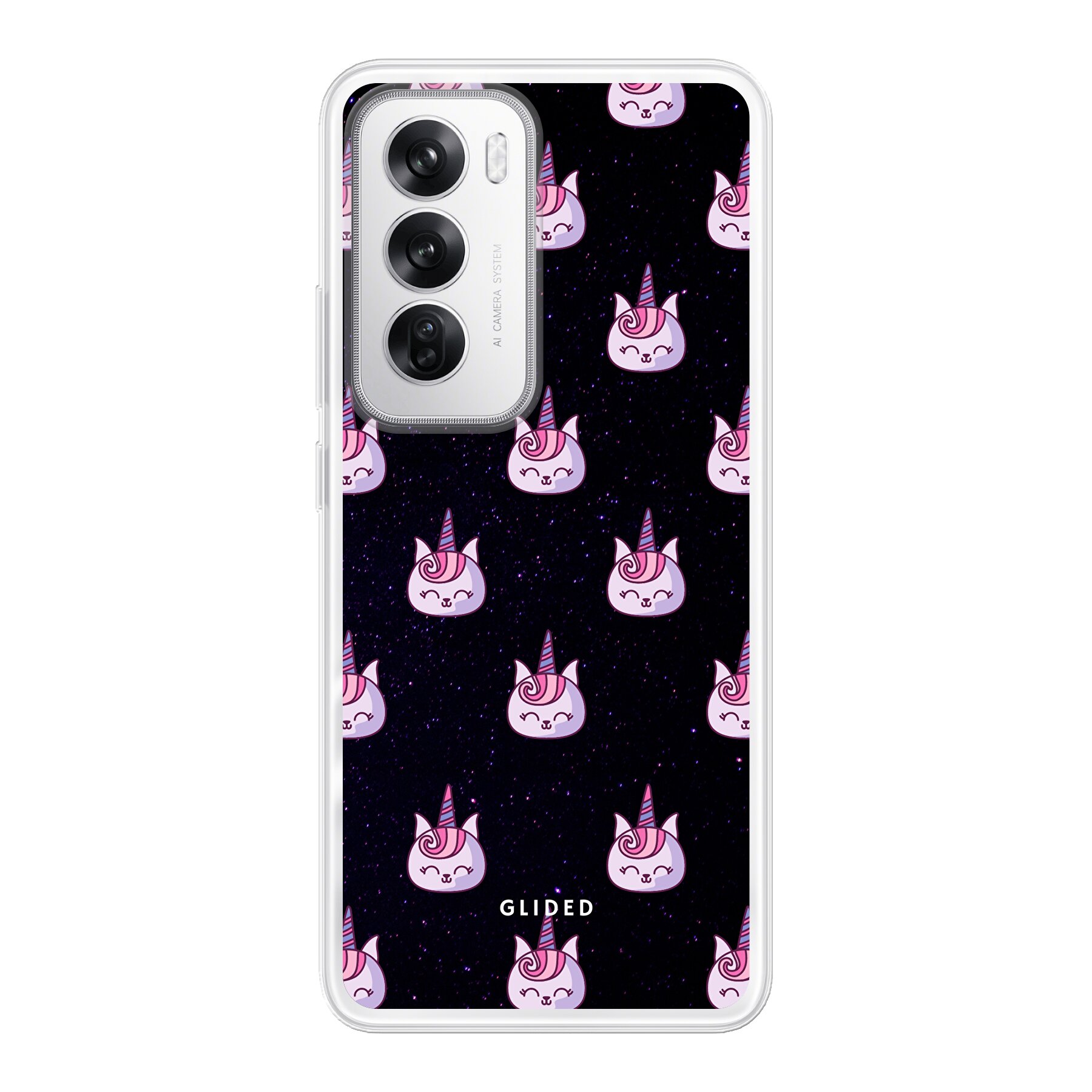 Unicorn Meow - Oppo Reno12 Handyhülle