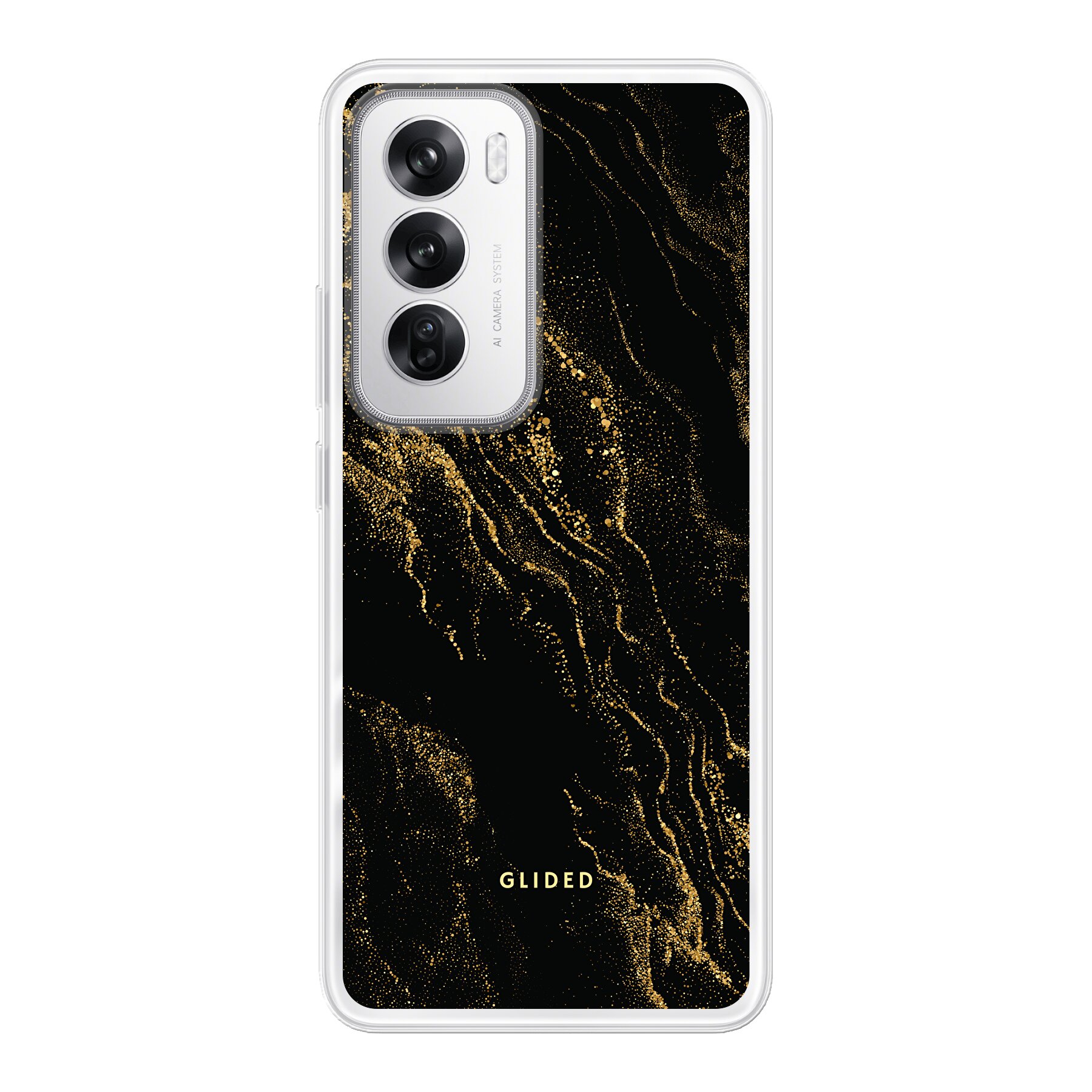 Black Marble - Oppo Reno12 Handyhülle