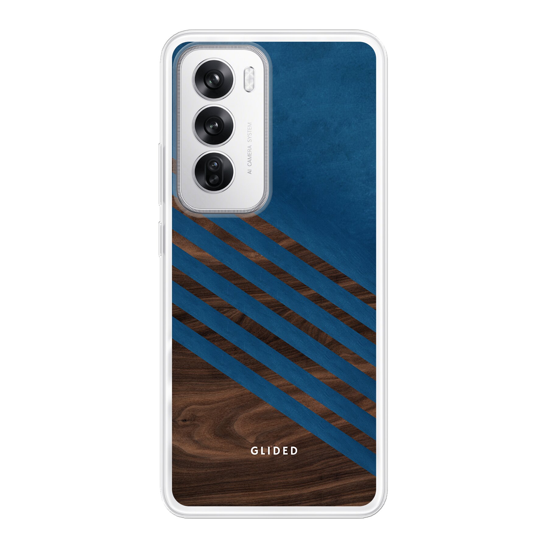 Blue Wood - Oppo Reno12 Handyhülle