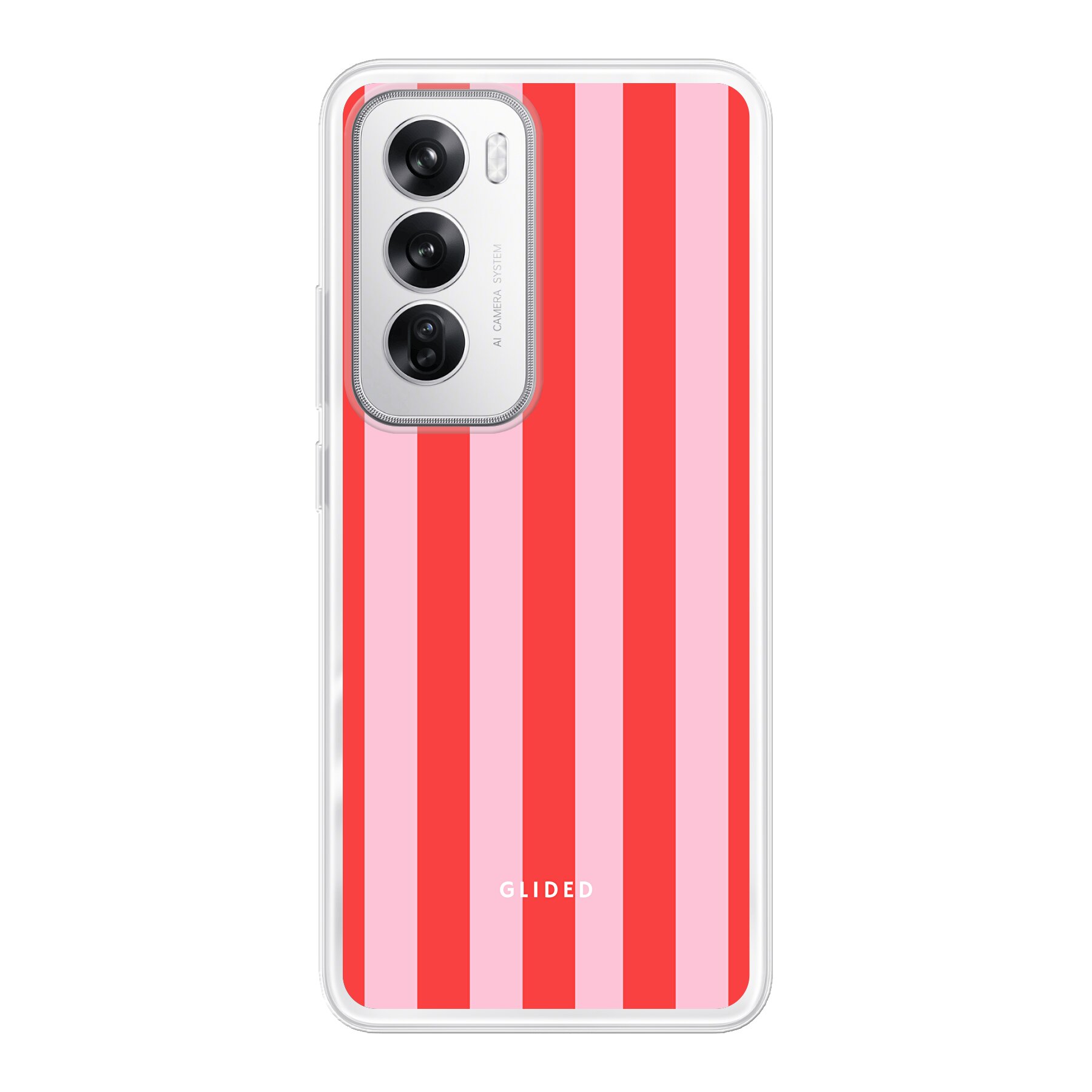 Red & Pink - Oppo Reno12 Handyhülle