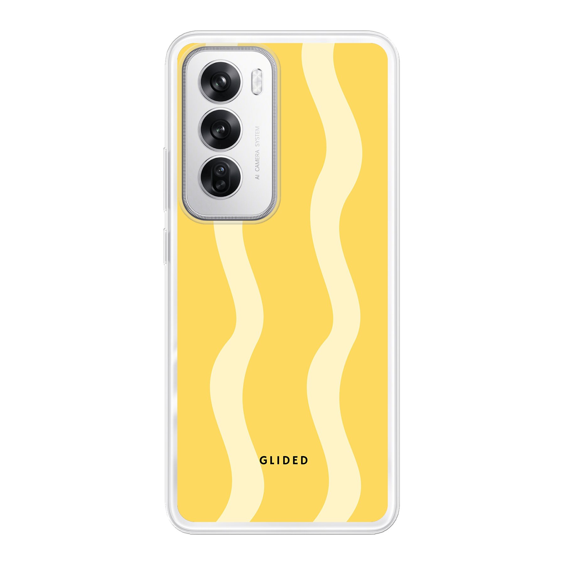Yellow Wavy - Oppo Reno12 Handyhülle