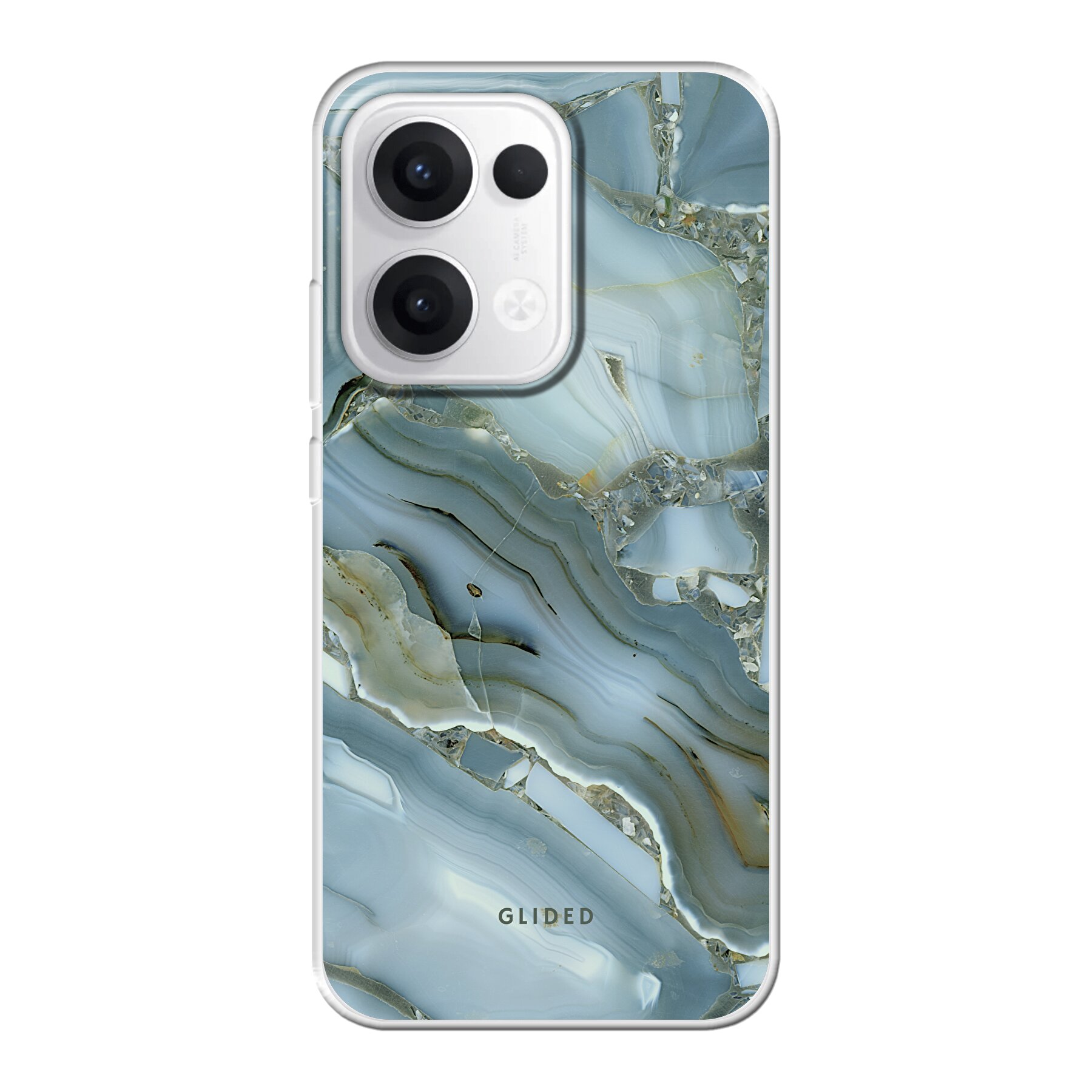 Green Marble - Oppo Reno13 Handyhülle