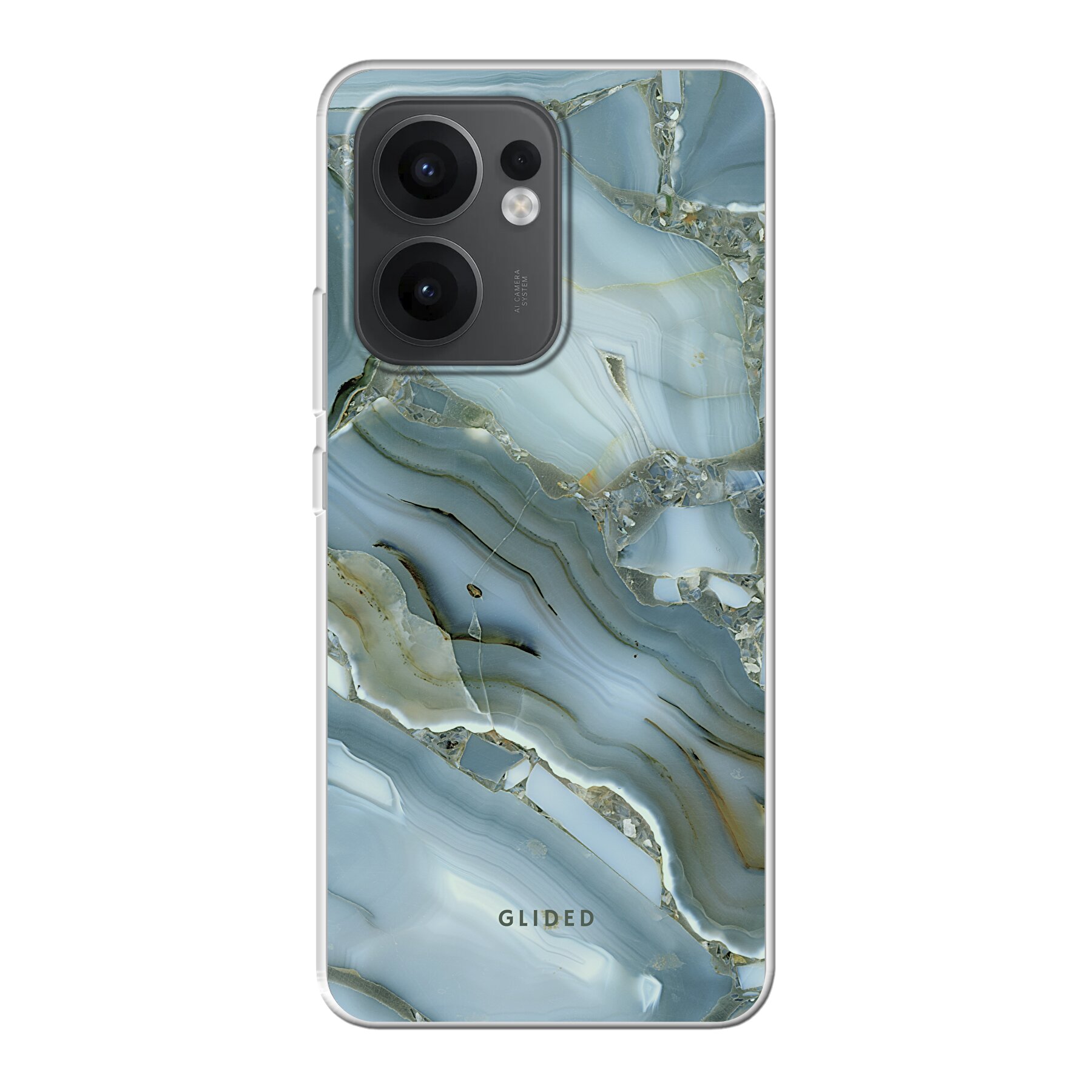Green Marble - Oppo Reno13 F Handyhülle