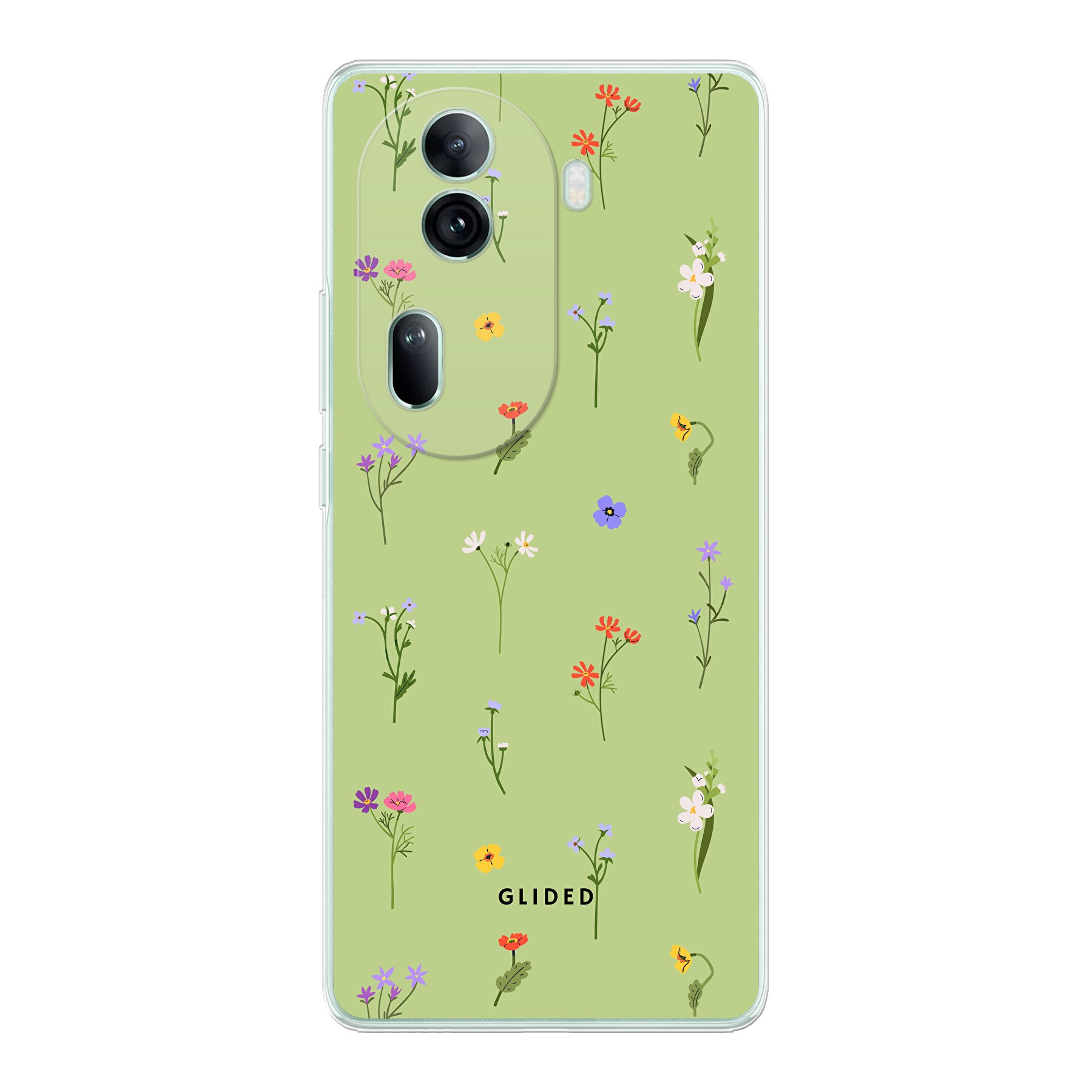 Green Floral - Oppo Reno 11 Pro Handyhülle