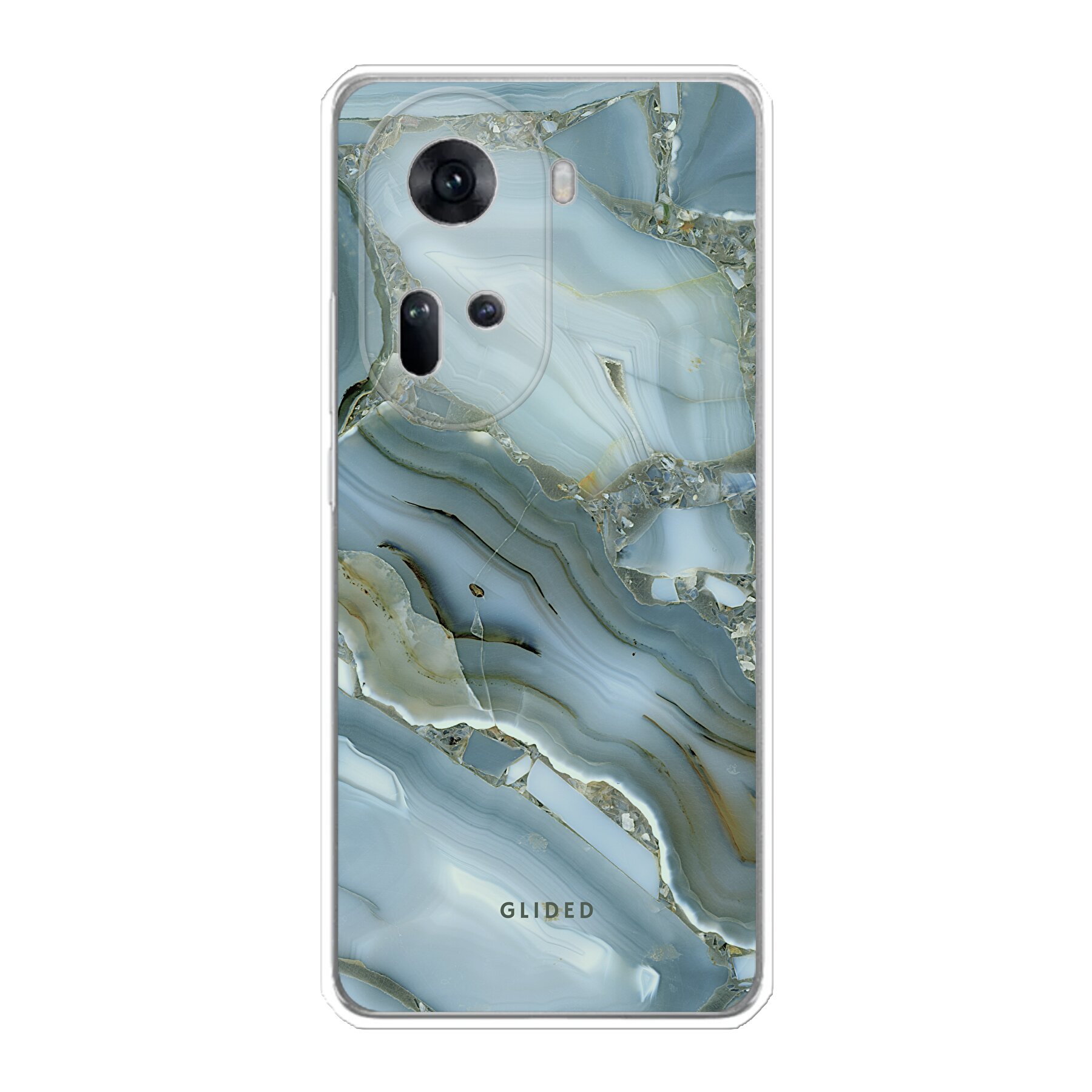 Green Marble - Oppo Reno 11 Handyhülle