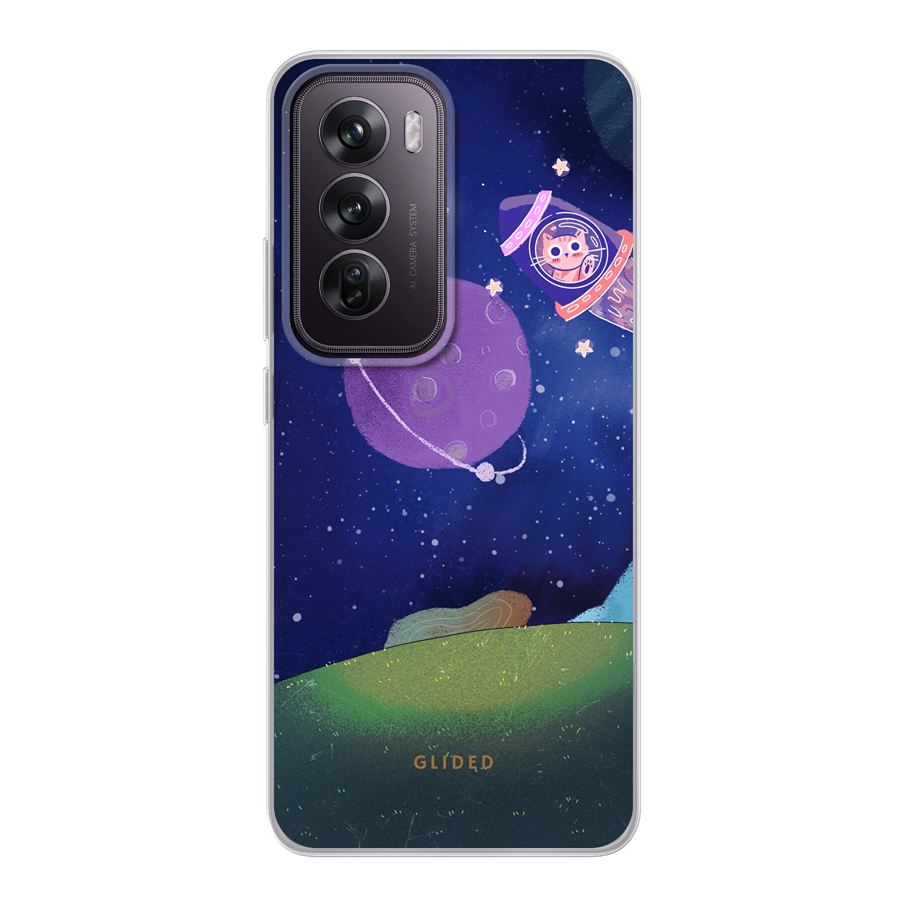 Galaxy Cat - Oppo Reno12 Pro Handyhülle