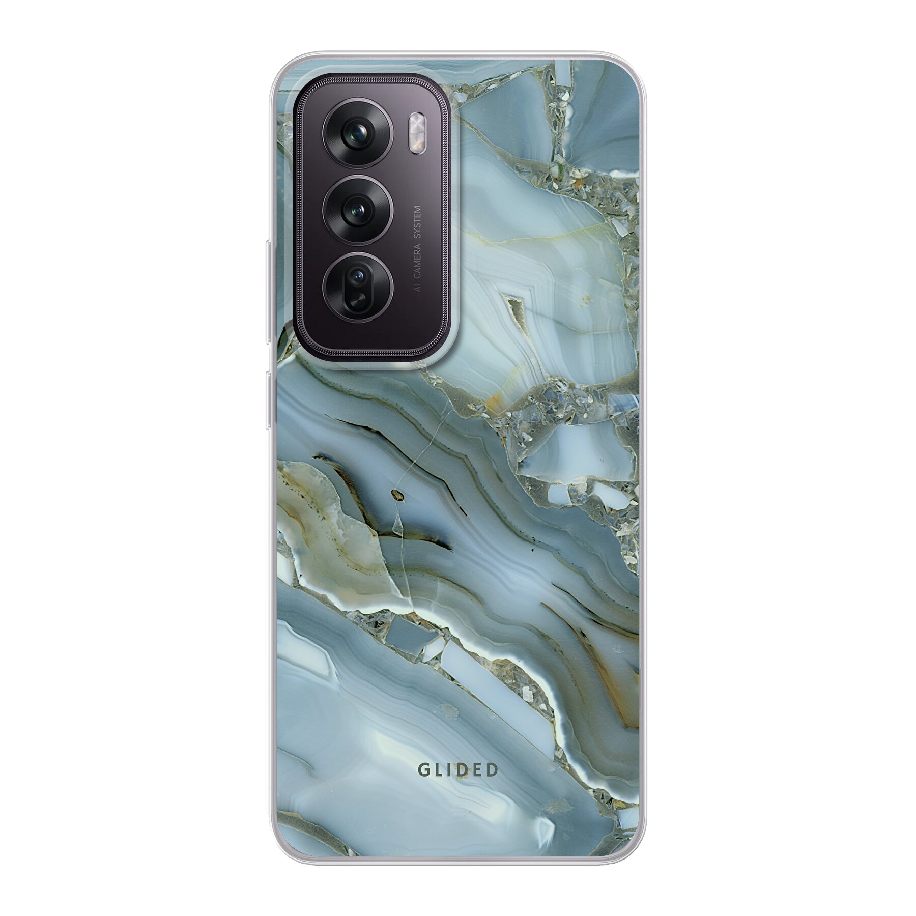 Green Marble - Oppo Reno12 Pro Handyhülle